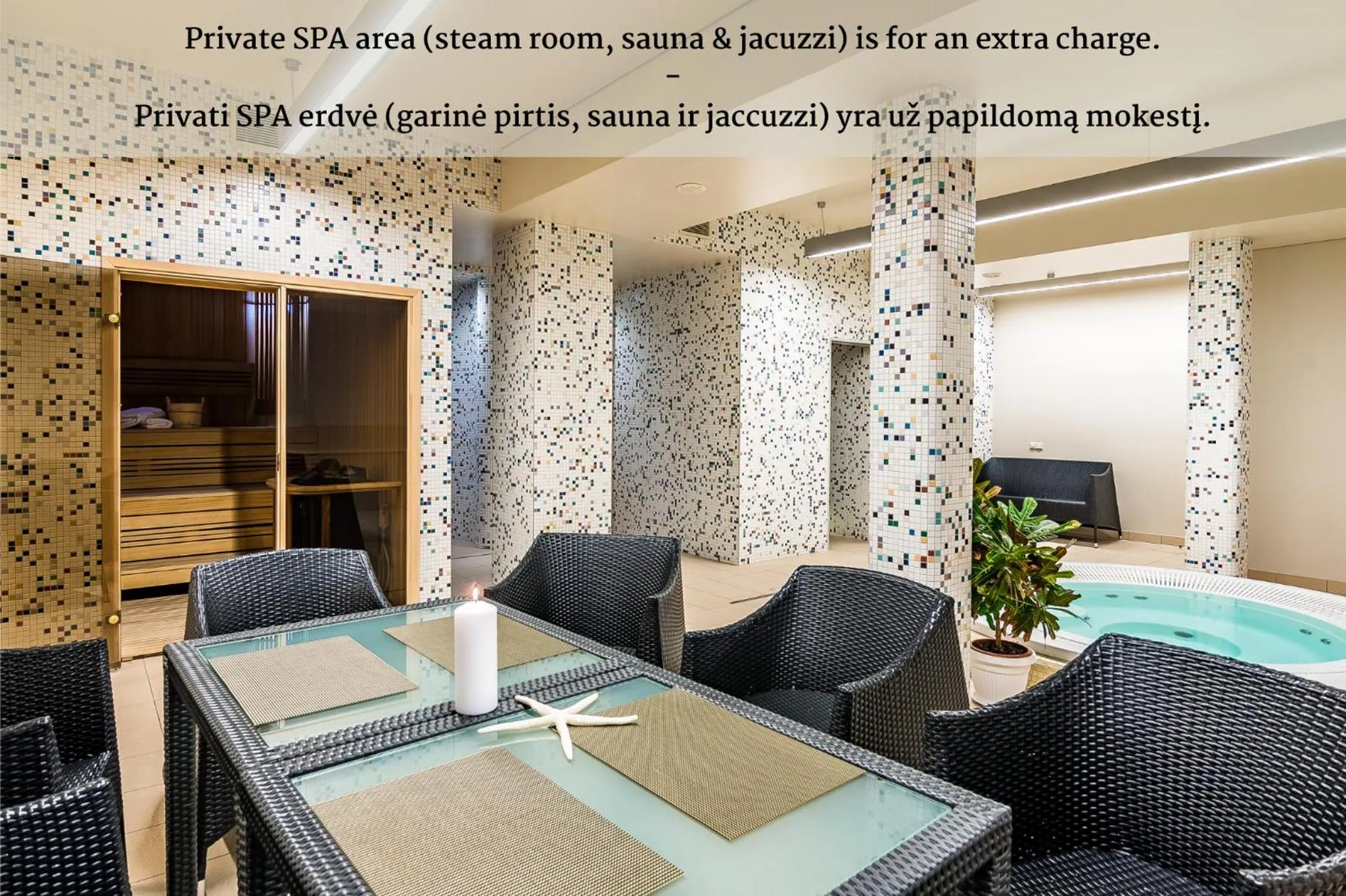 Sauna in VICTORIA Hotel Kaunas