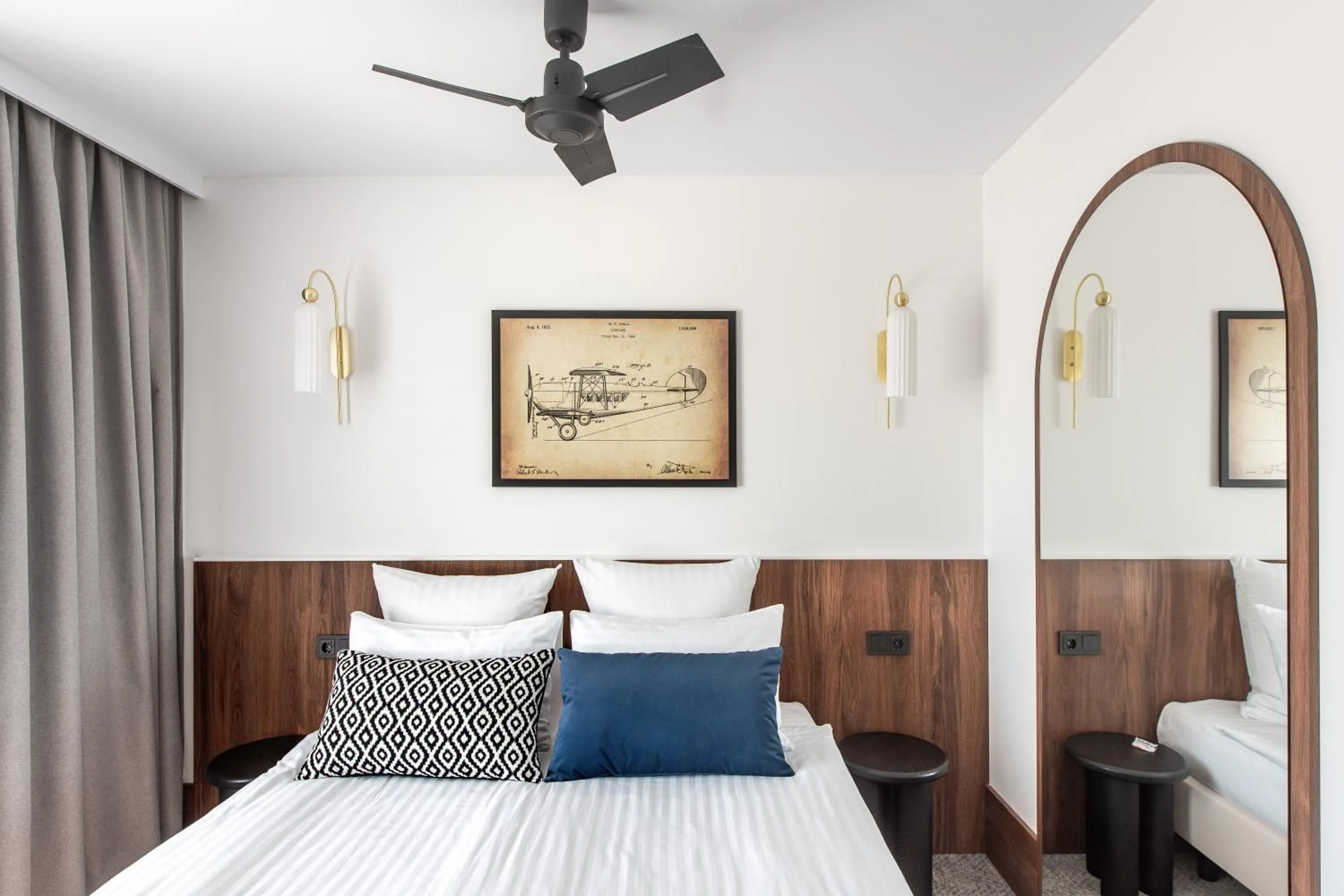 Bed in AIRINN Vilnius Airport Hotel RENOVATED 2025