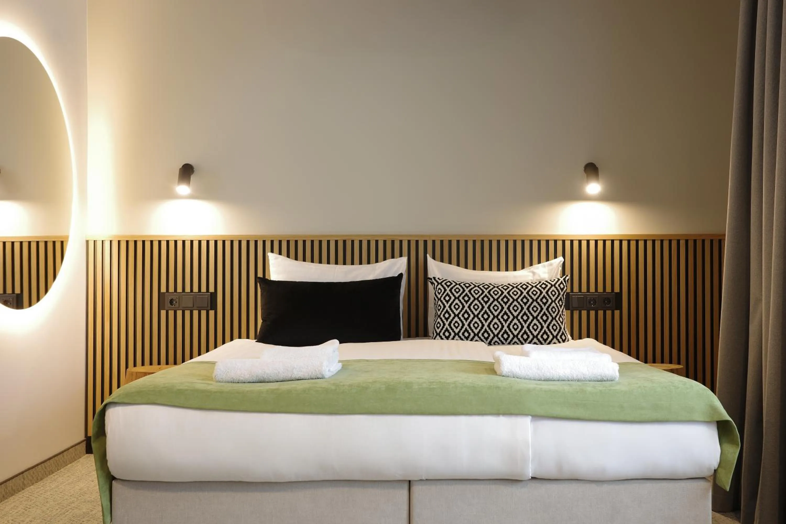 Bed in AIRINN Vilnius Airport Hotel RENOVATED 2025