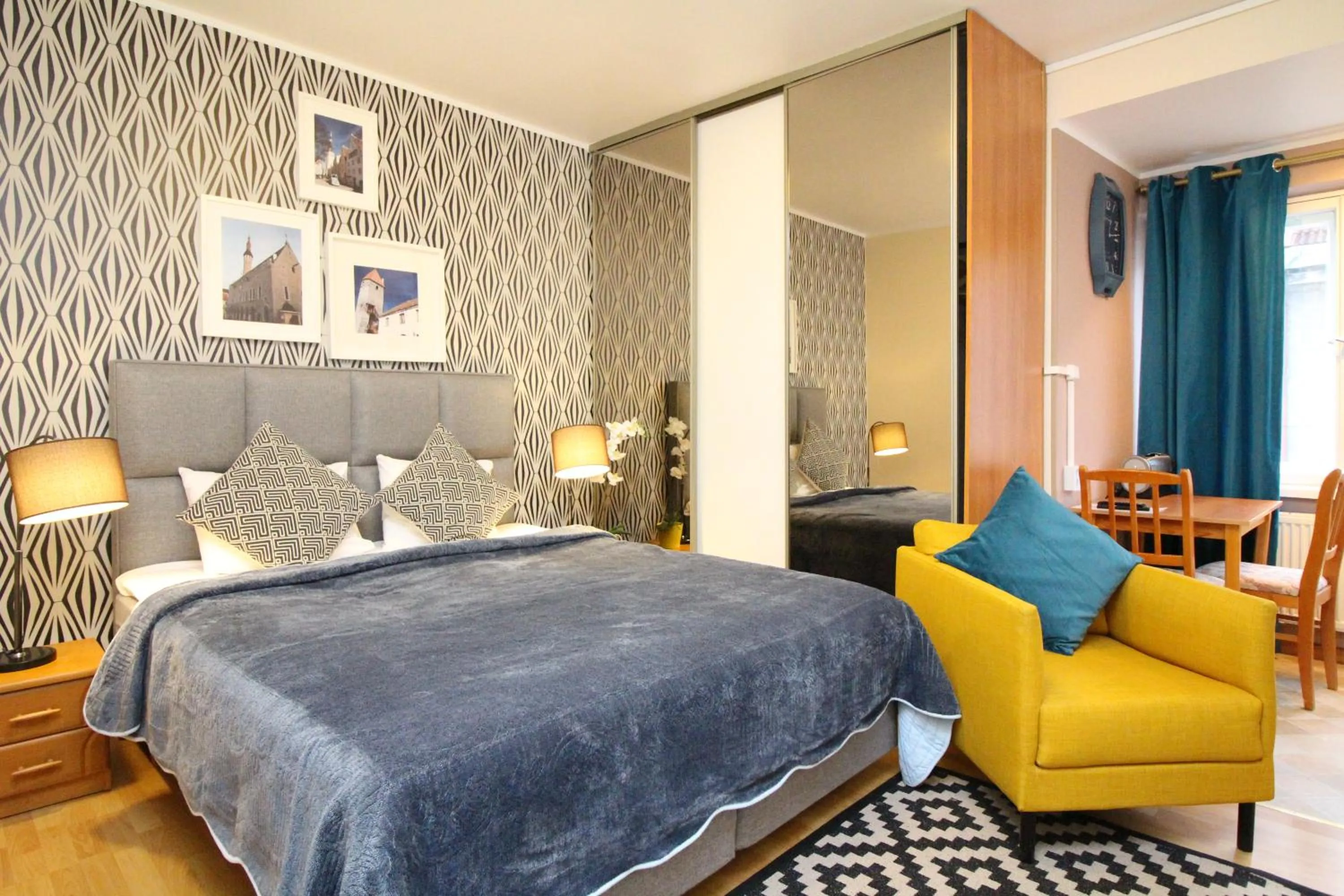 Bedroom, Bed in Tallinn City Apartments - Town Hall Square