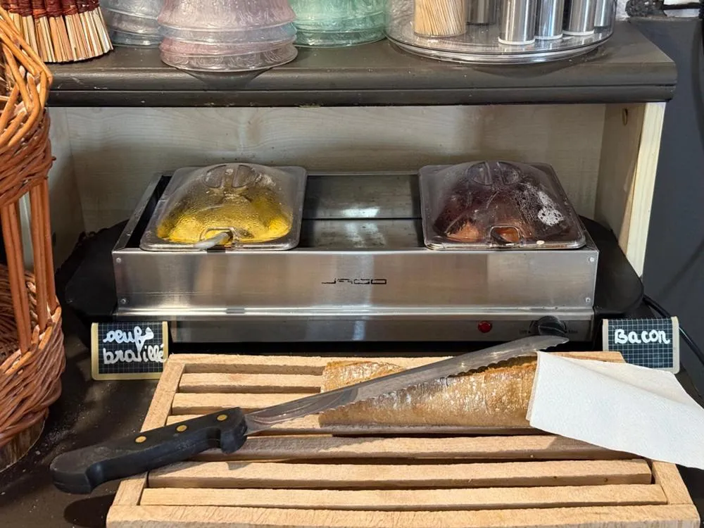 Buffet breakfast in Brit Hotel Besancon l'Horloge