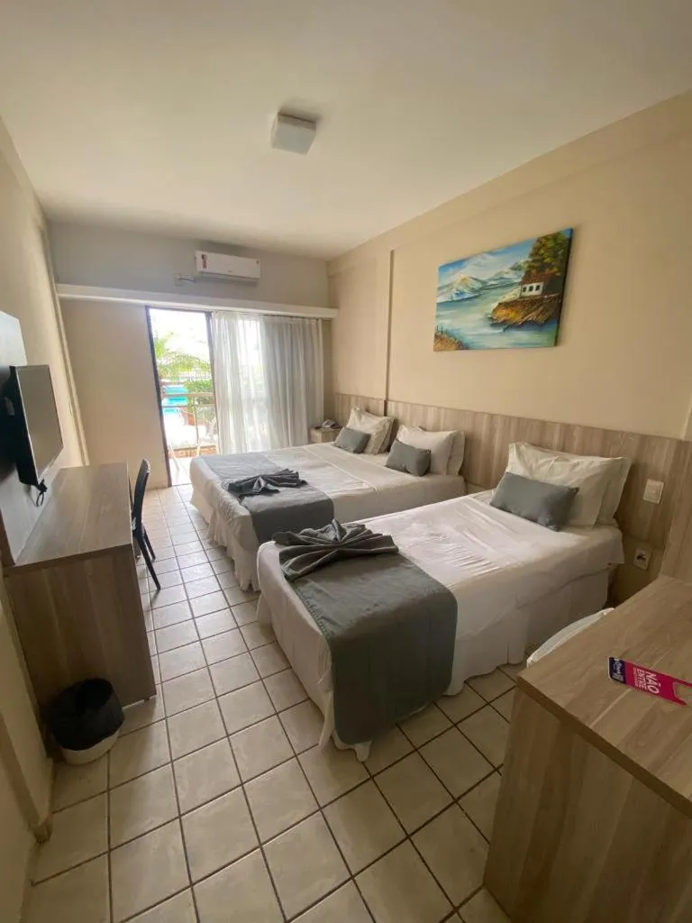 Bed in Hotel Costa do Atlantico