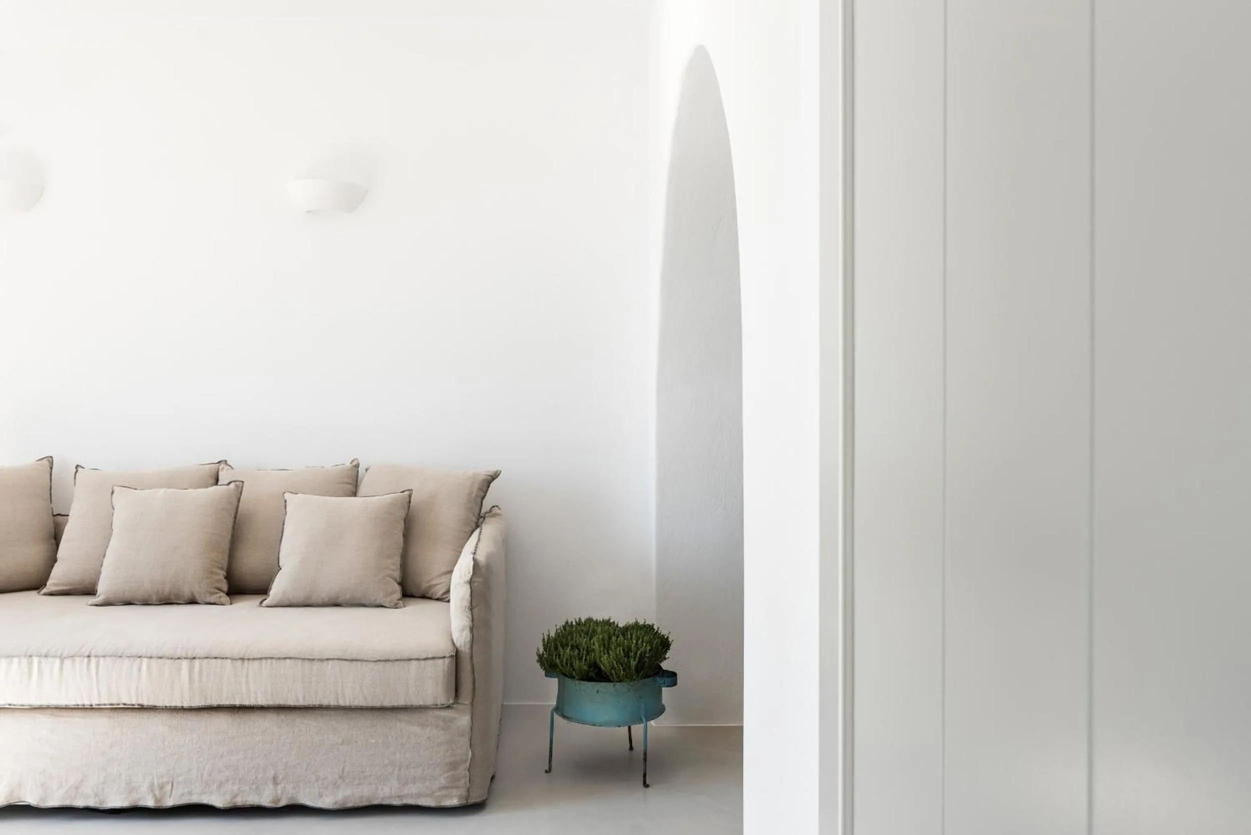 Seating area in Seven Suites