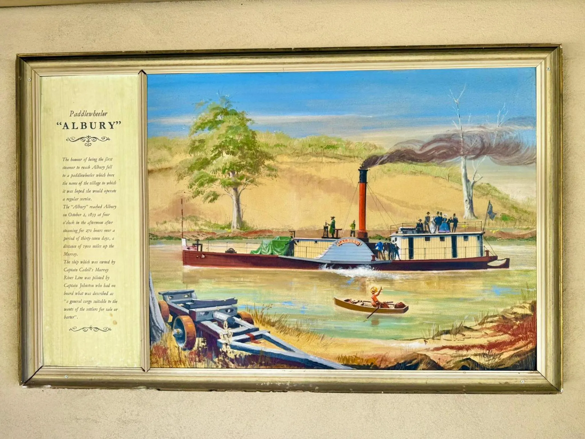 Decorative detail in Albury Paddlesteamer