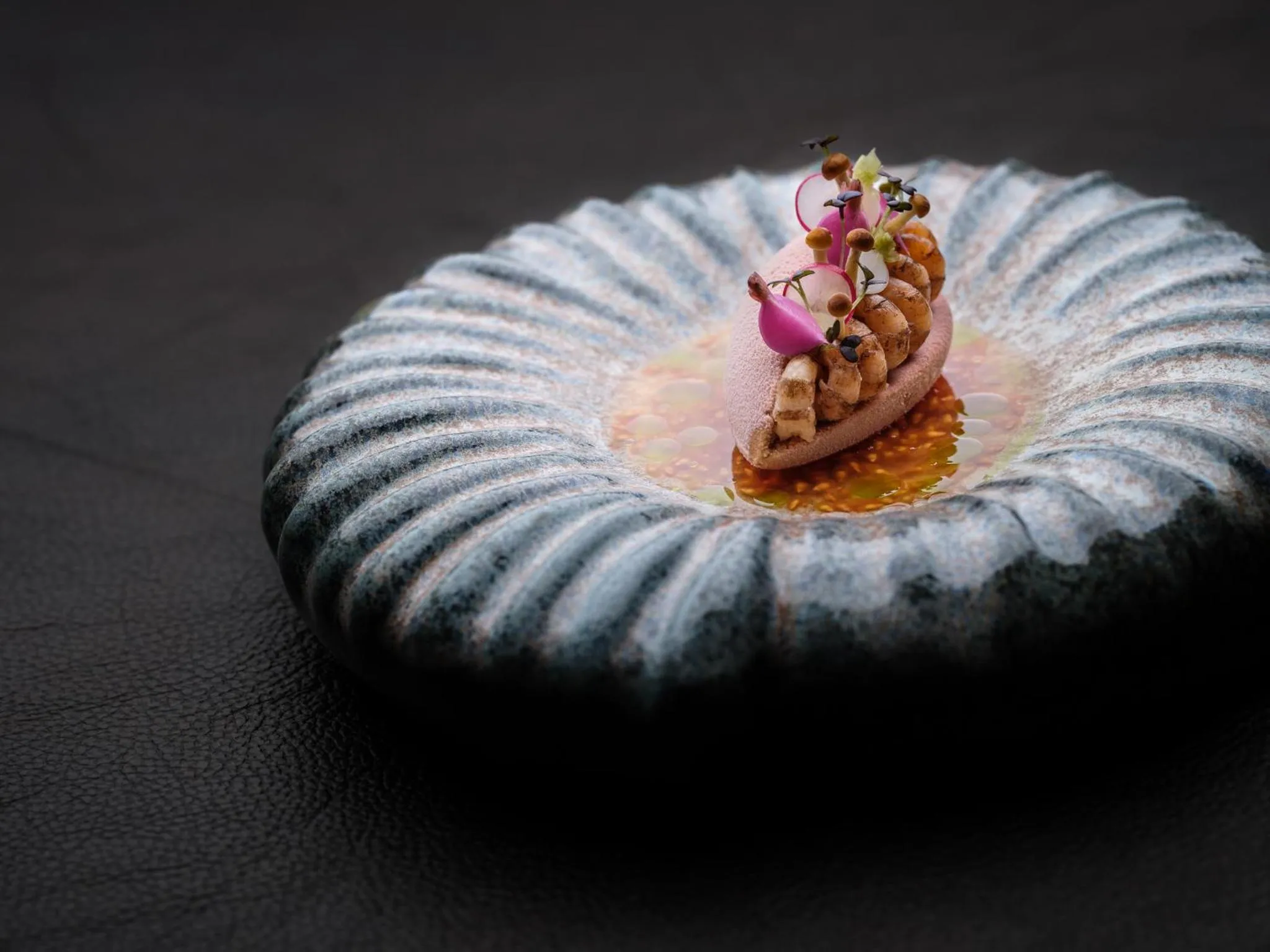 Food close-up in Librije's Hotel