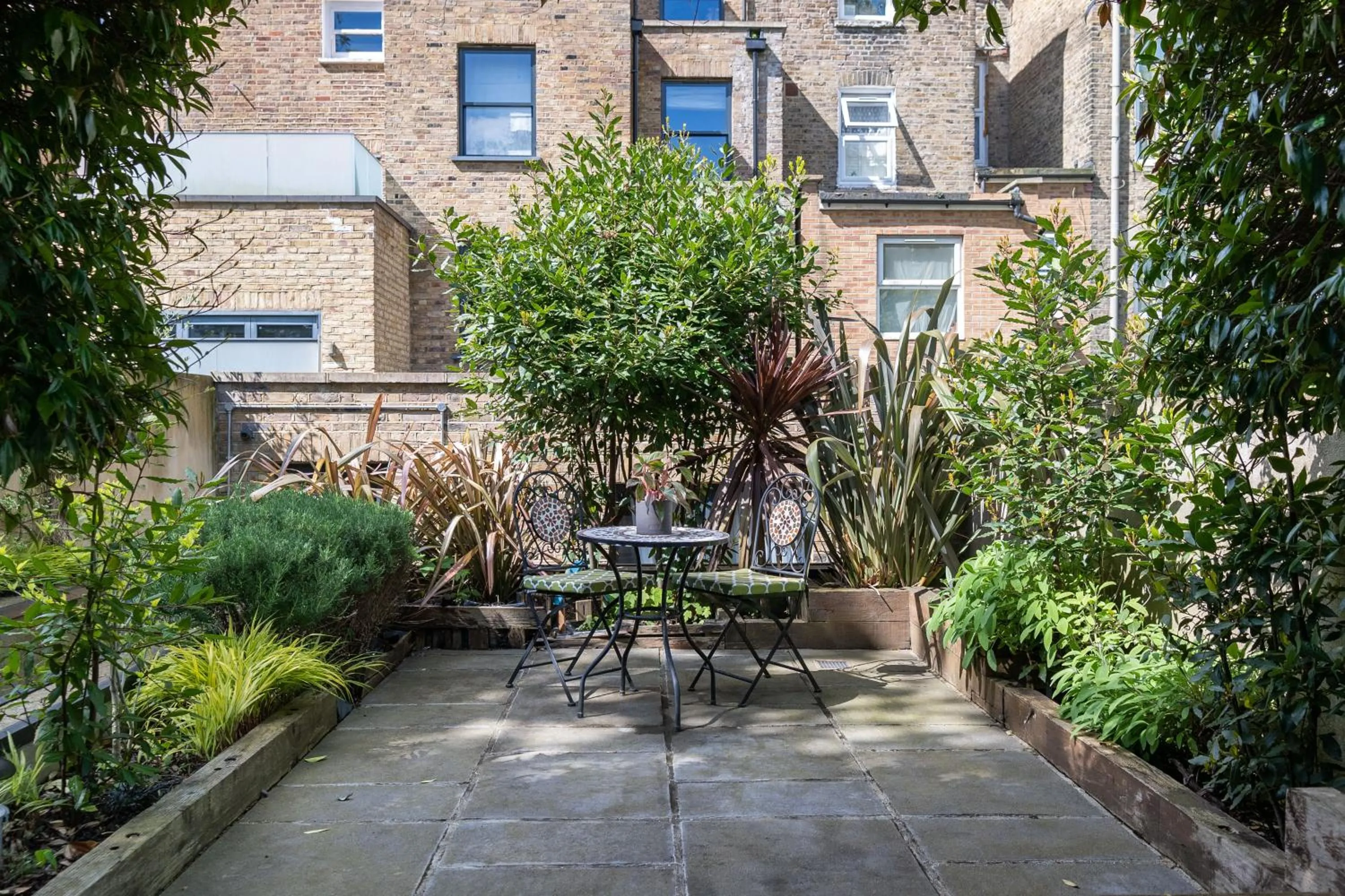 Garden in room2 London Hammersmith Townhouse