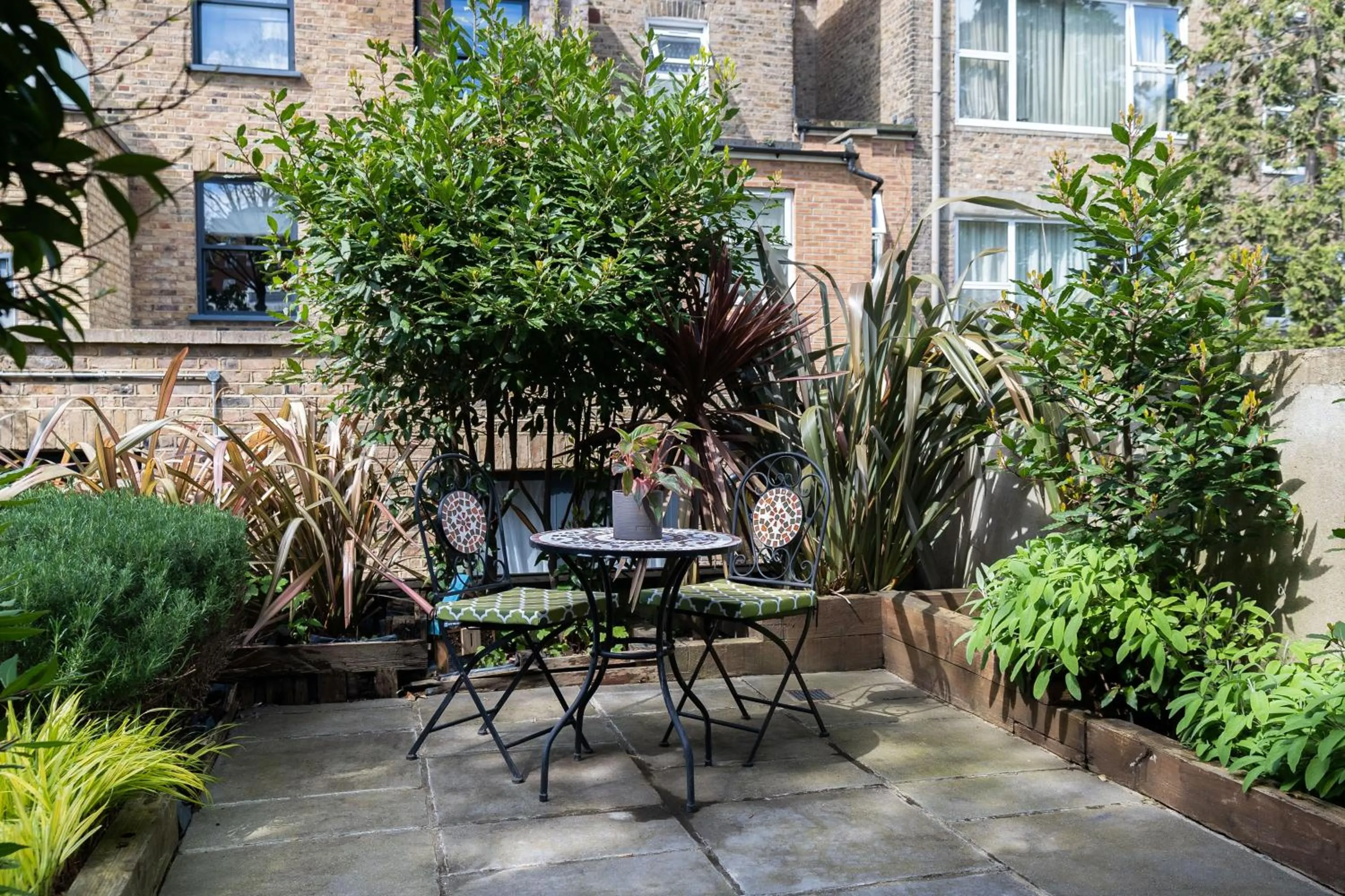 Garden in room2 London Hammersmith Townhouse