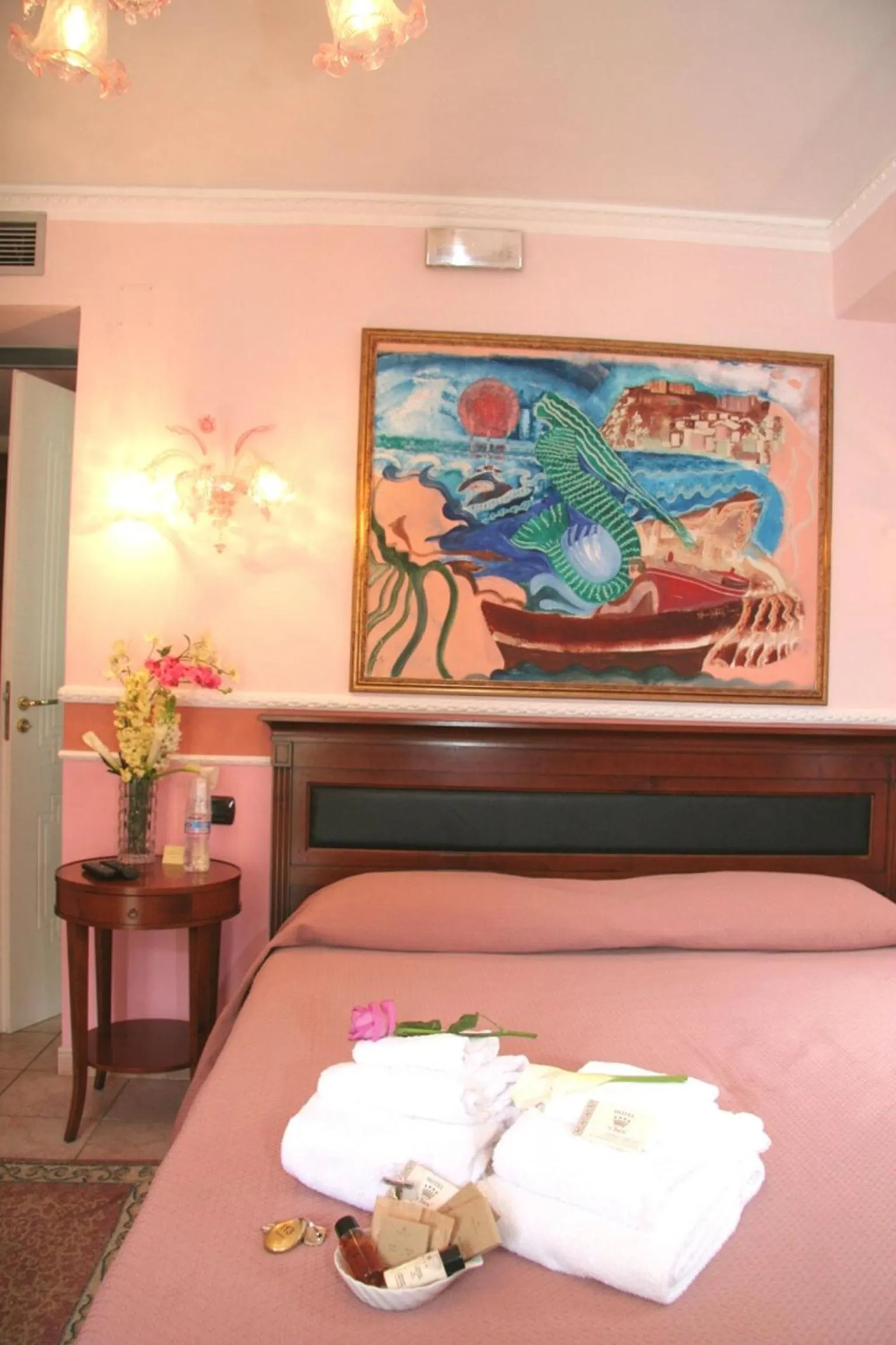 Bed in Hotel U' Bais