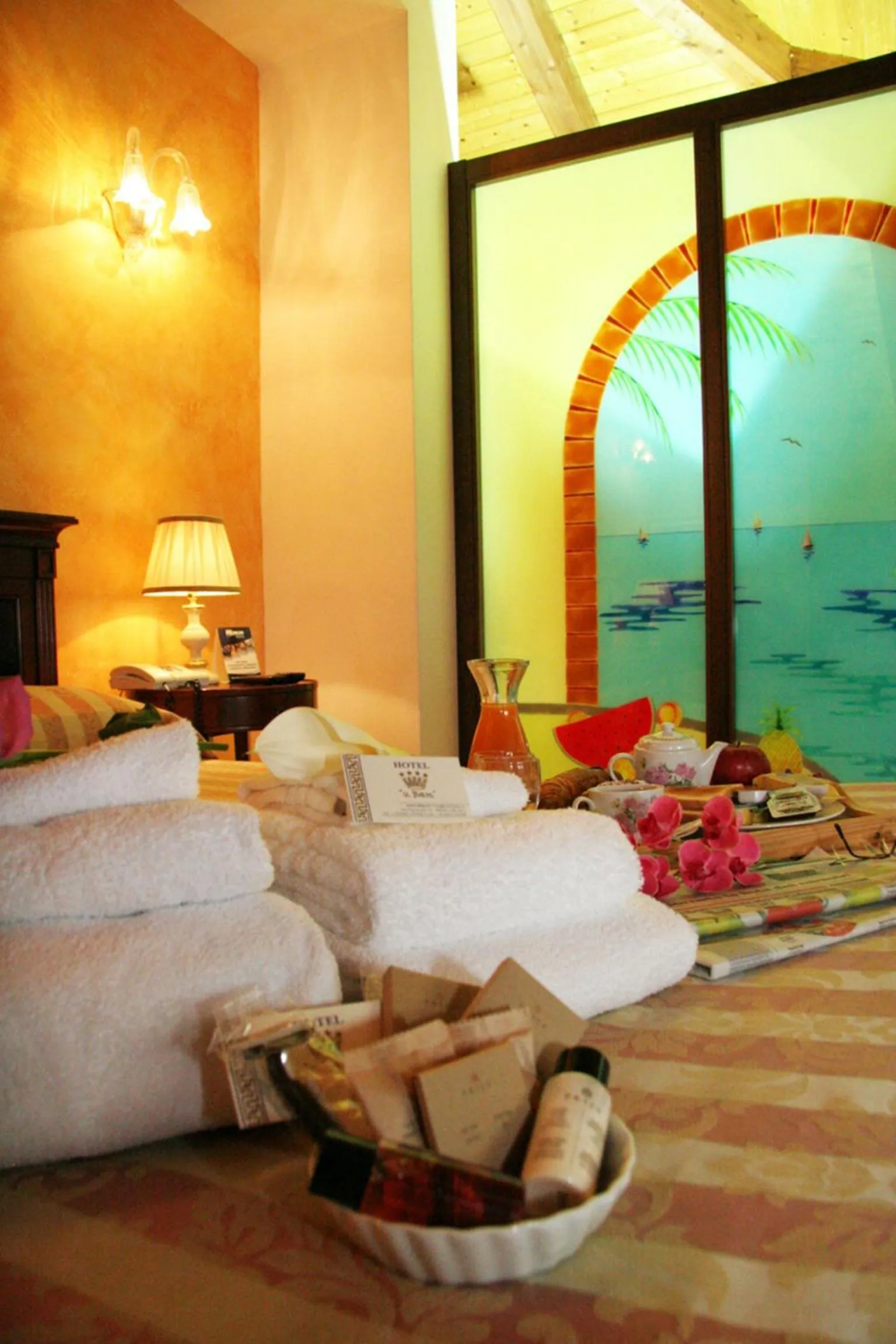 Bed in Hotel U' Bais