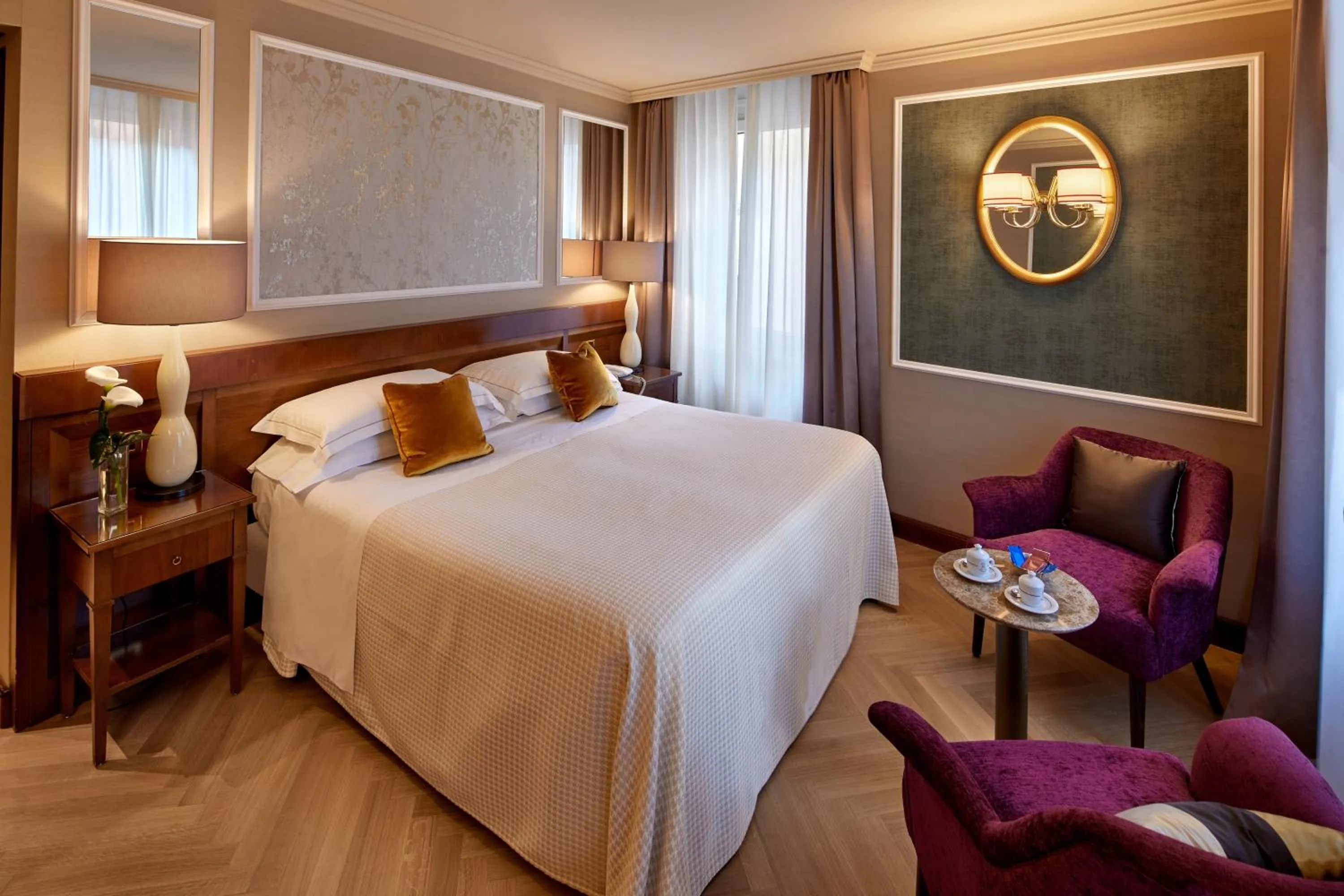 Bed in Hotel Accademia