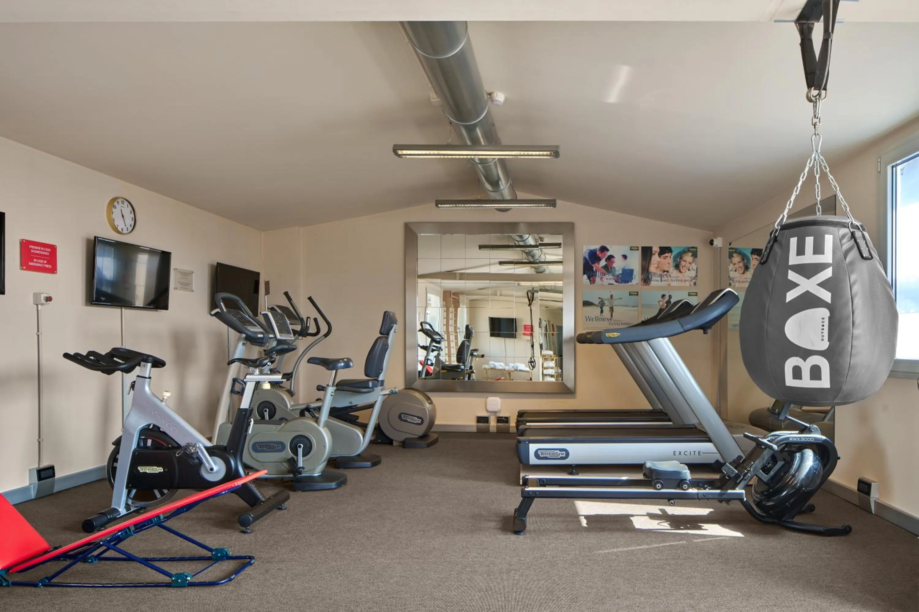 Fitness centre/facilities in Hotel Accademia