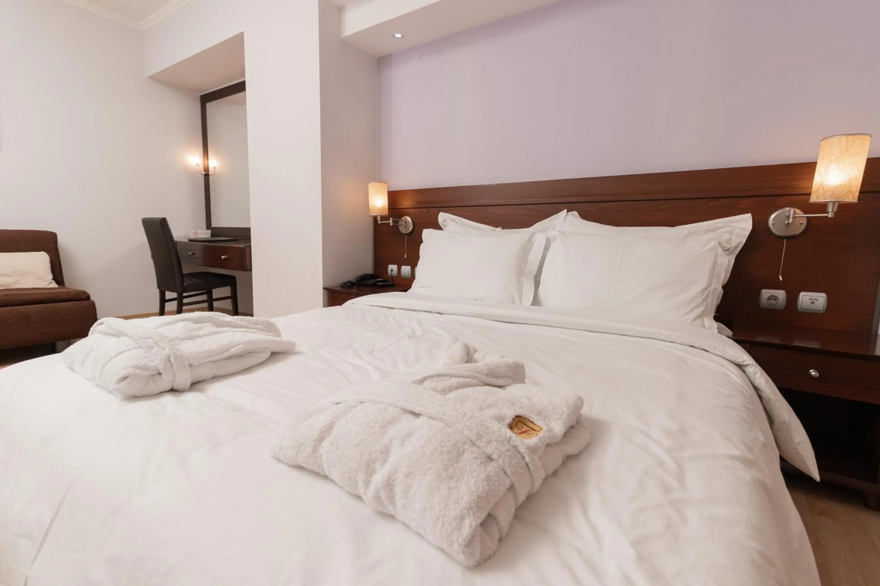 Bed in Flisvos Hotel Nafpaktos