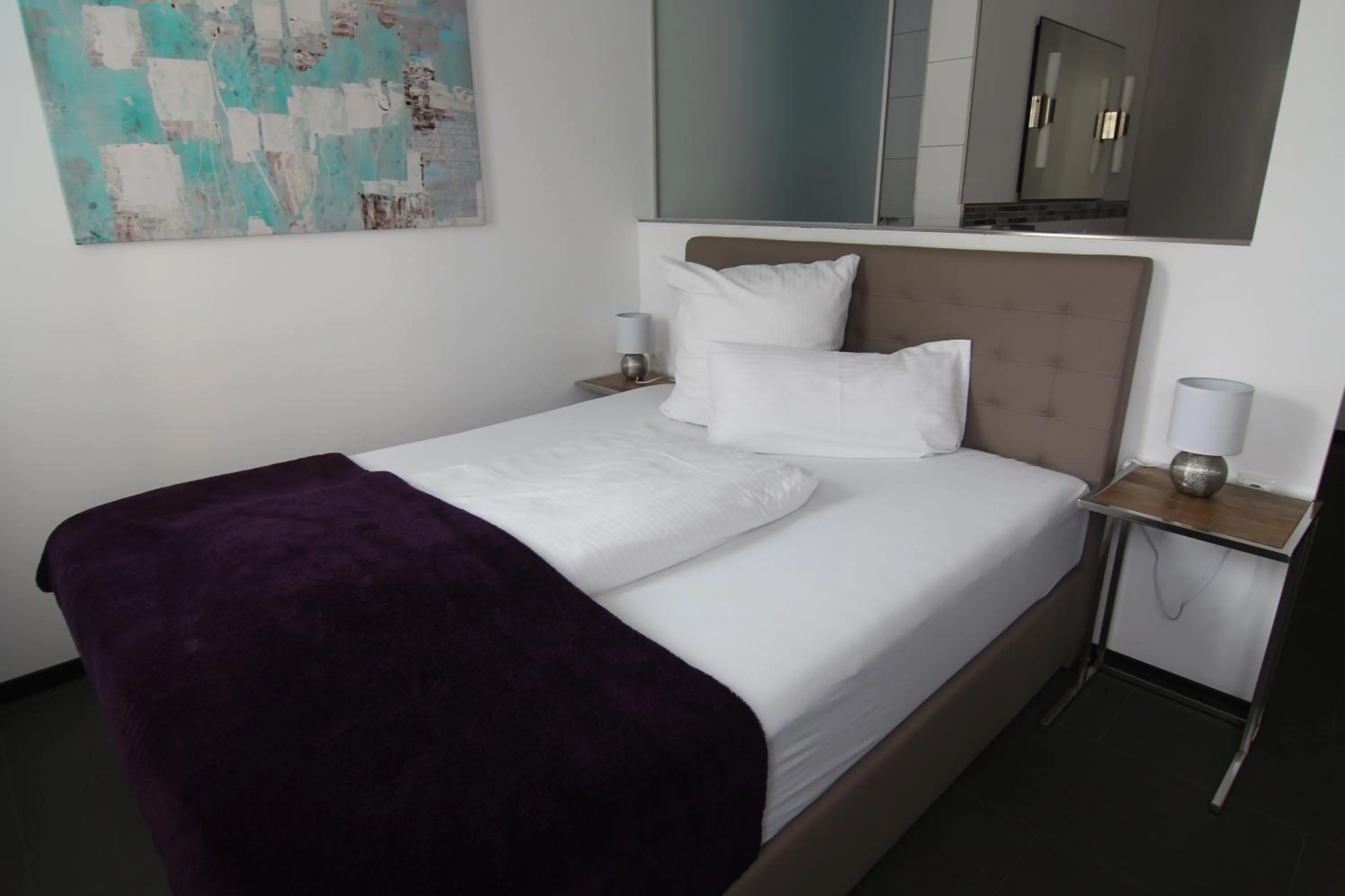 Decorative detail, Bed in Hotel & Restaurant Arnoldusklause