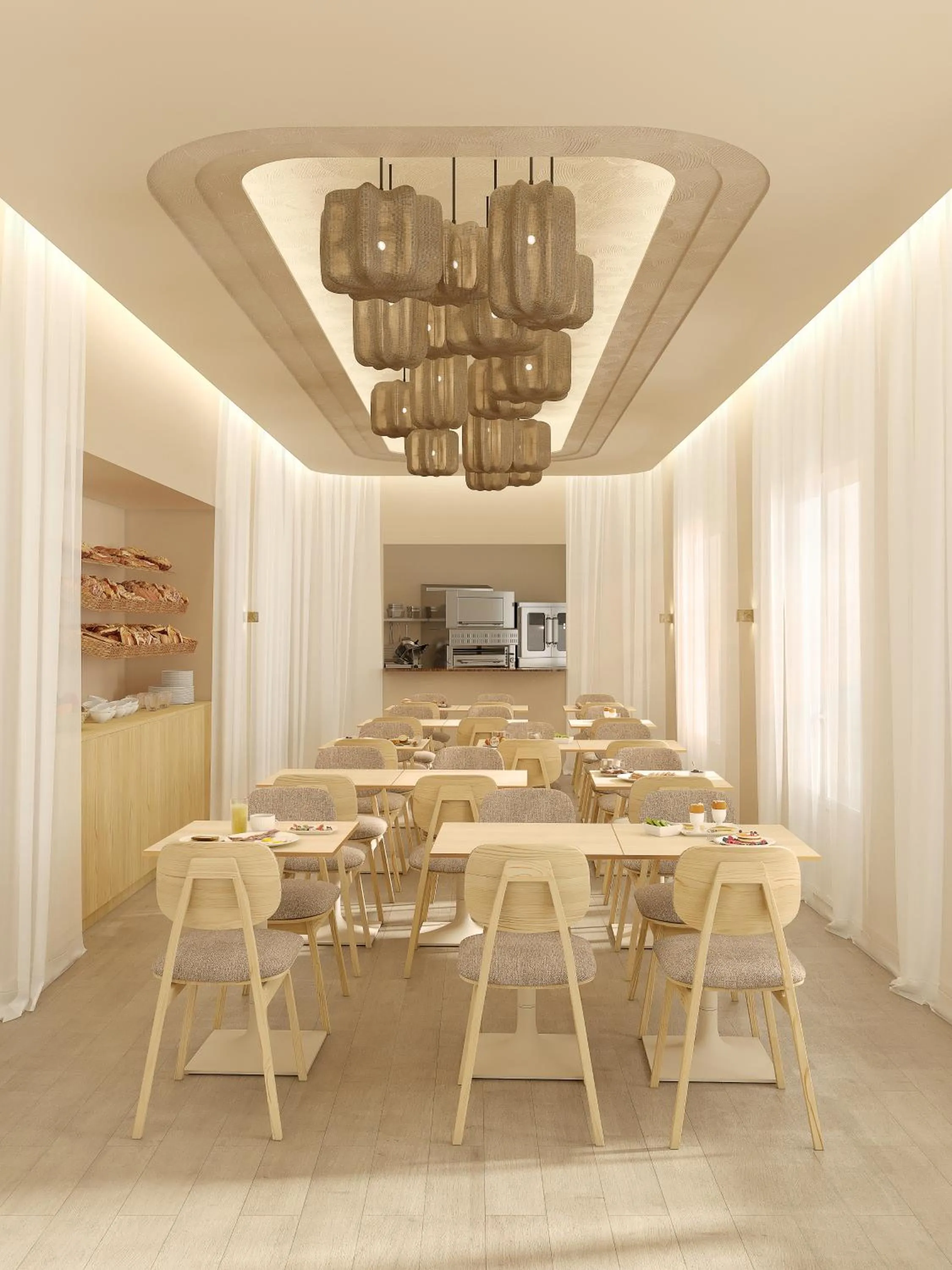 Breakfast in Hotel Gounod Fully Renovated