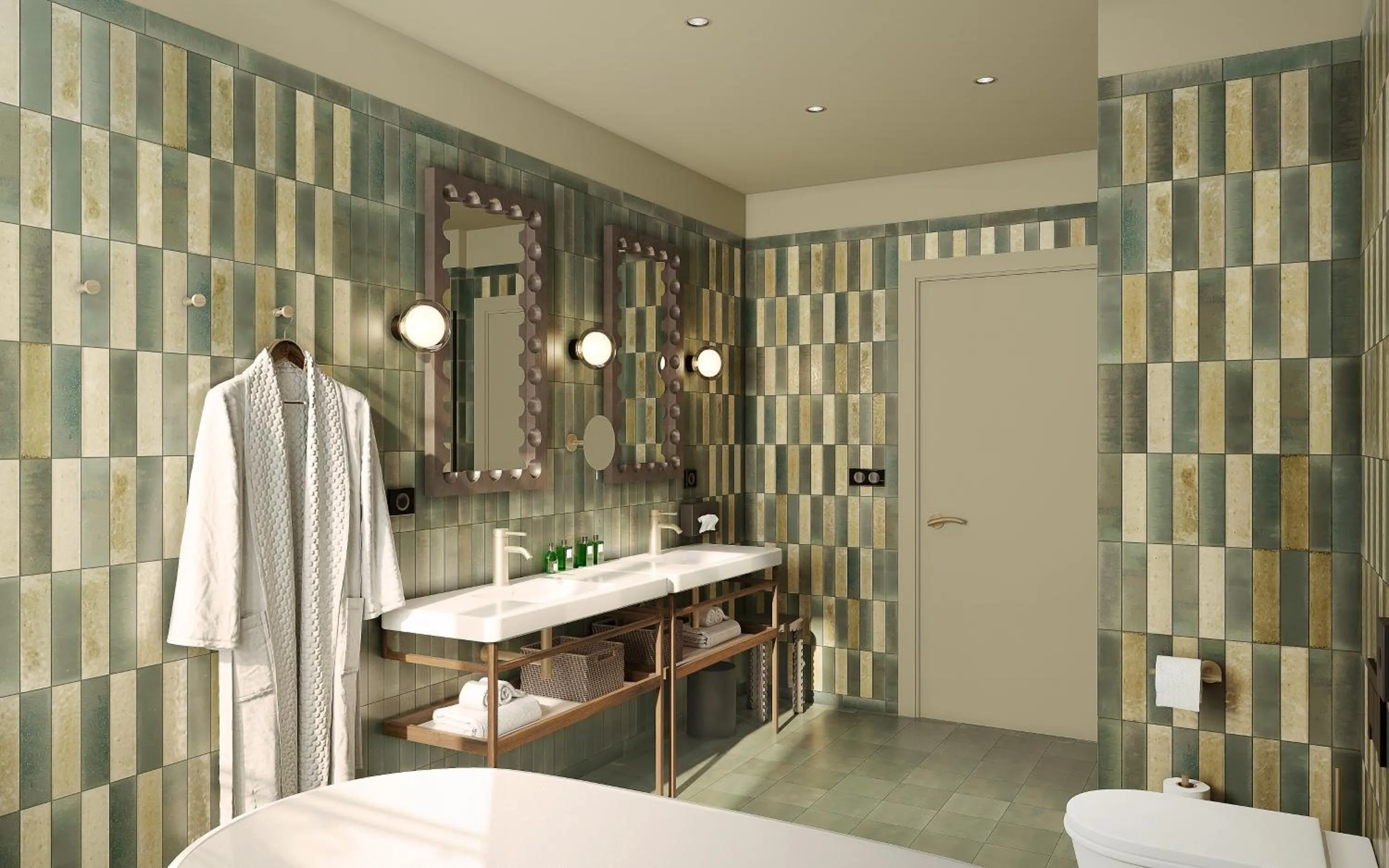 Bathroom in Hotel Gounod Fully Renovated