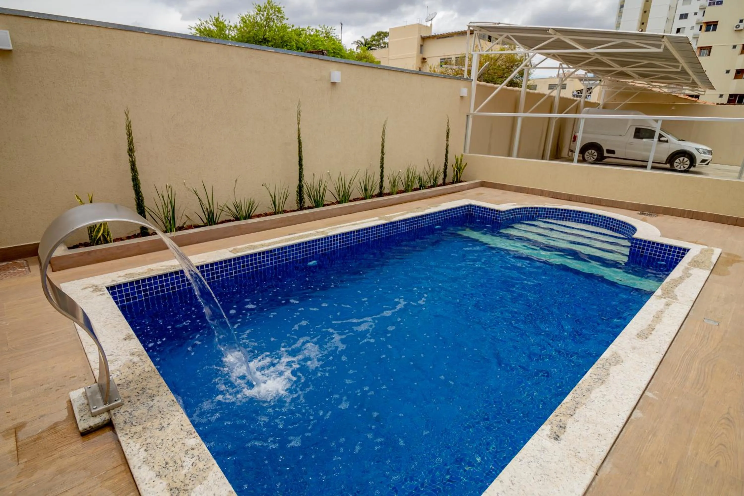 Swimming pool in Pousada Recanto das Caldas