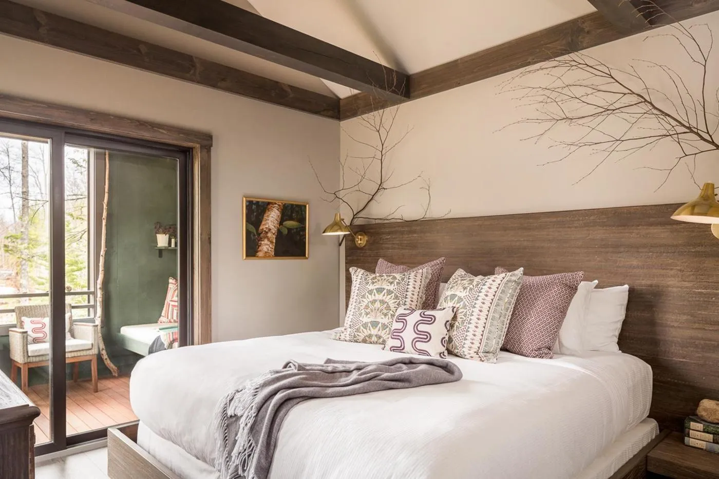 View (from property/room), Bed in Hidden Pond Resort