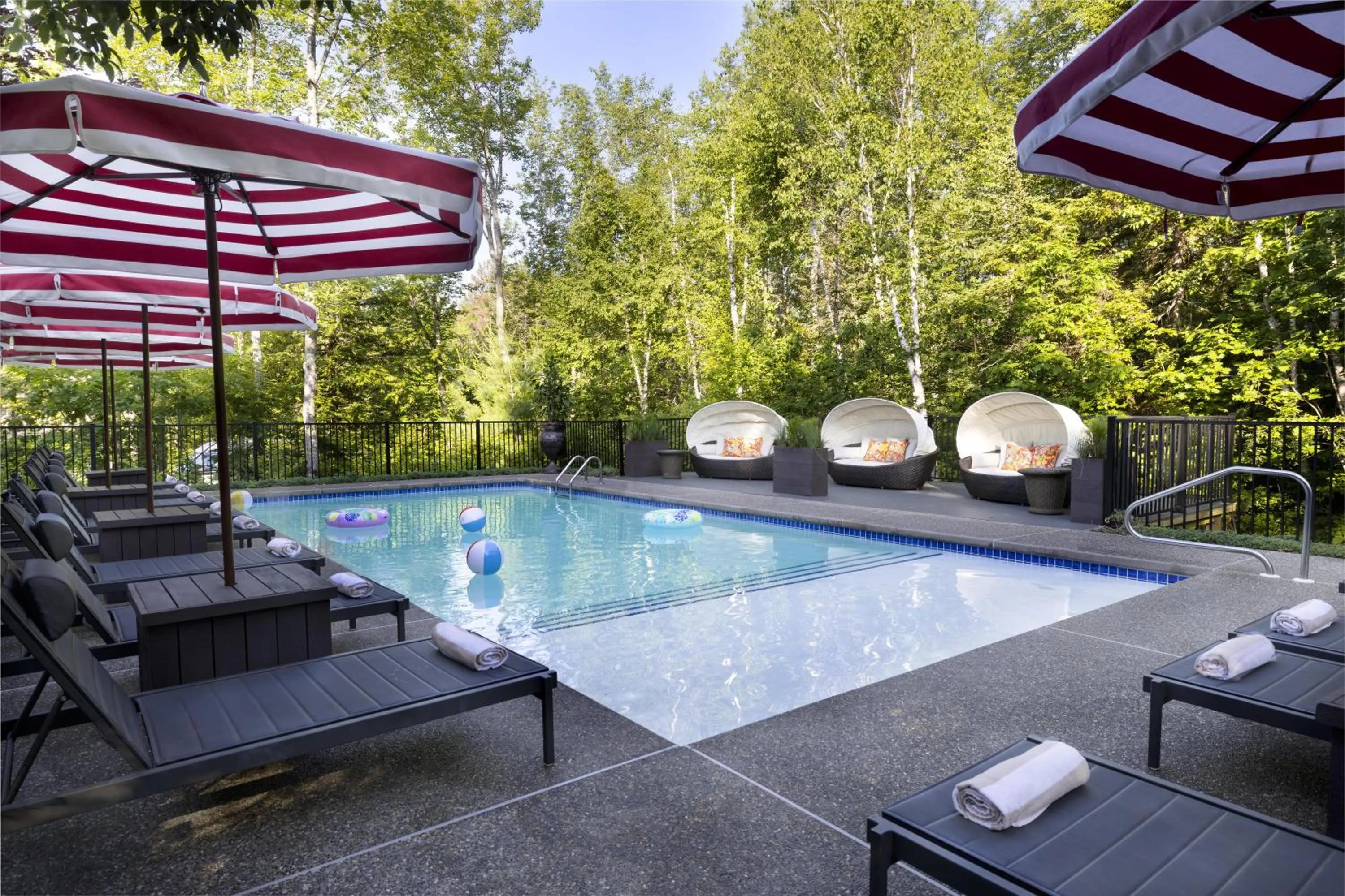 Pool view in Hidden Pond Resort