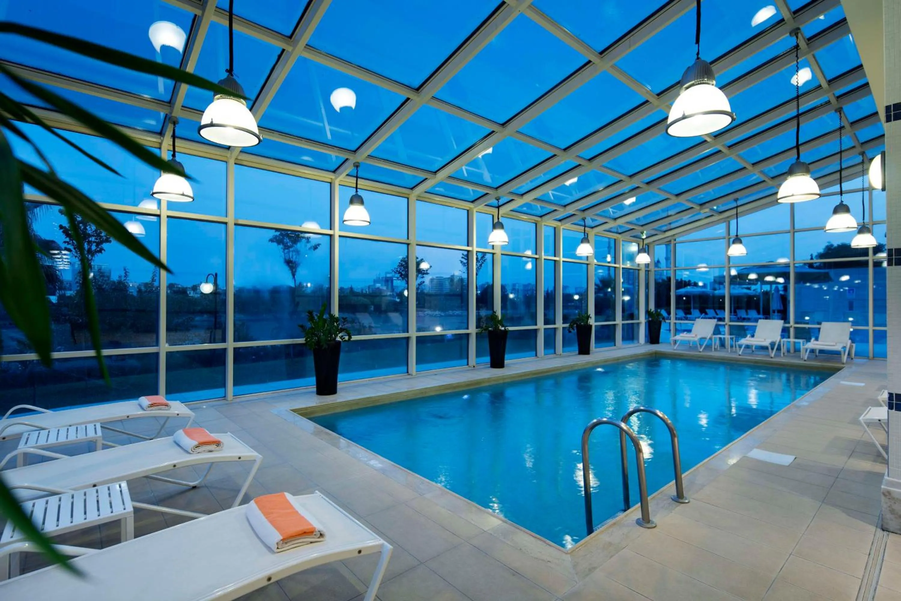 Pool view in Adana HiltonSA Hotel