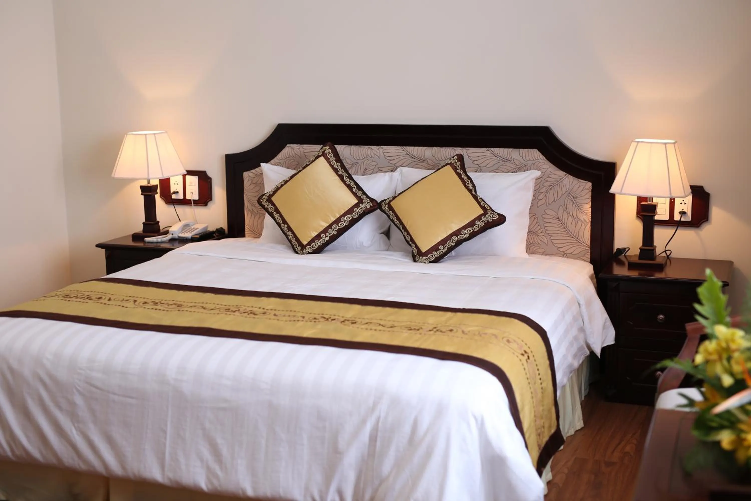 Bed in Iris Dalat Hotel