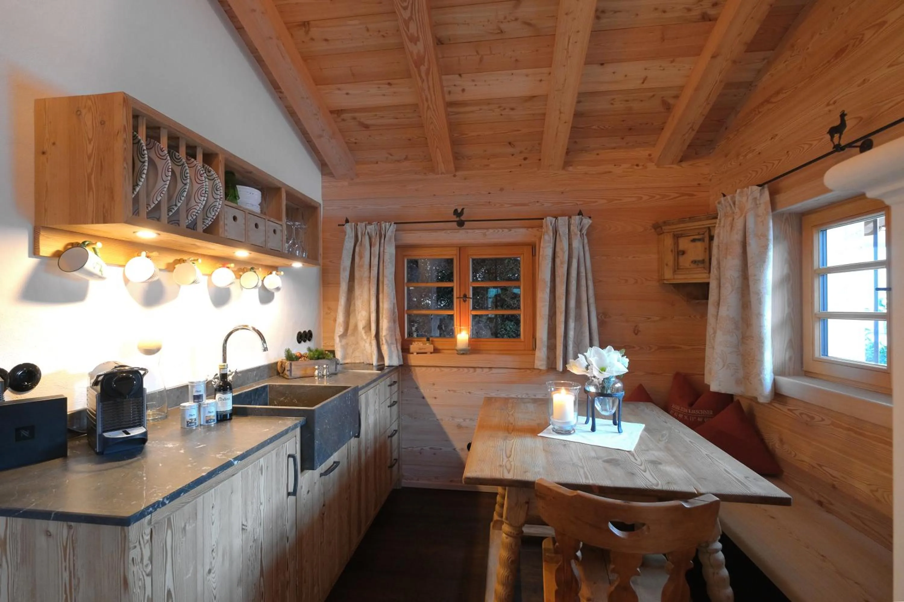 Kitchen or kitchenette in Hotel Maier zum Kirschner