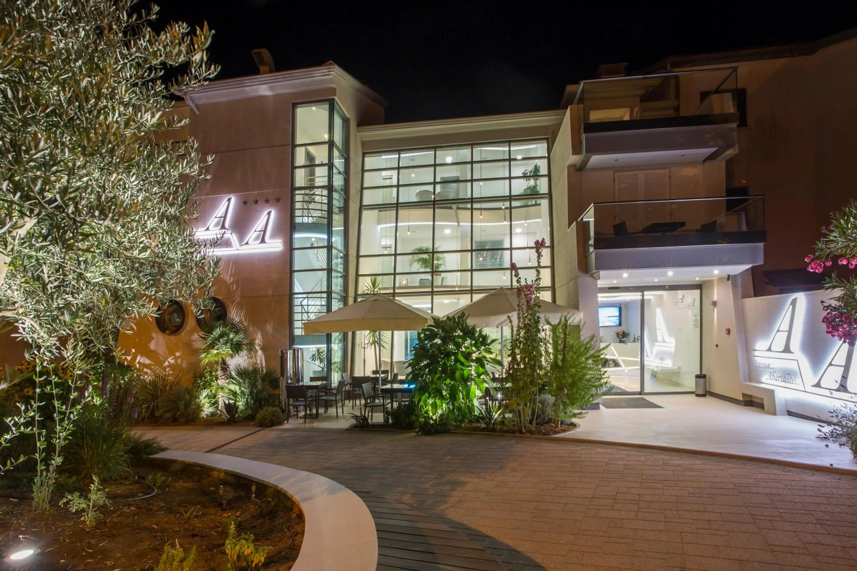 Facade/entrance in Adrion Aparthotel