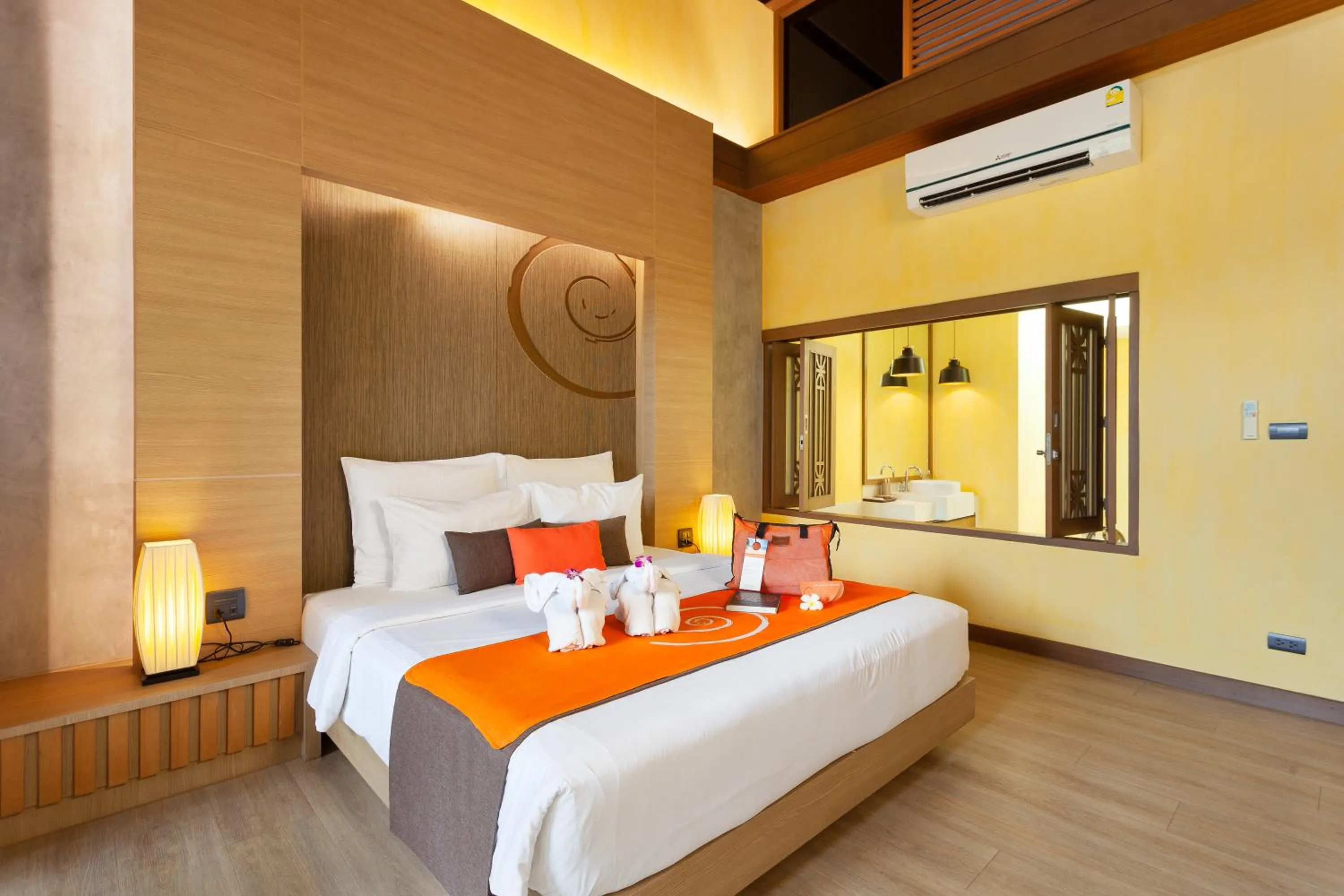 Bed in New Star Beach Resort
