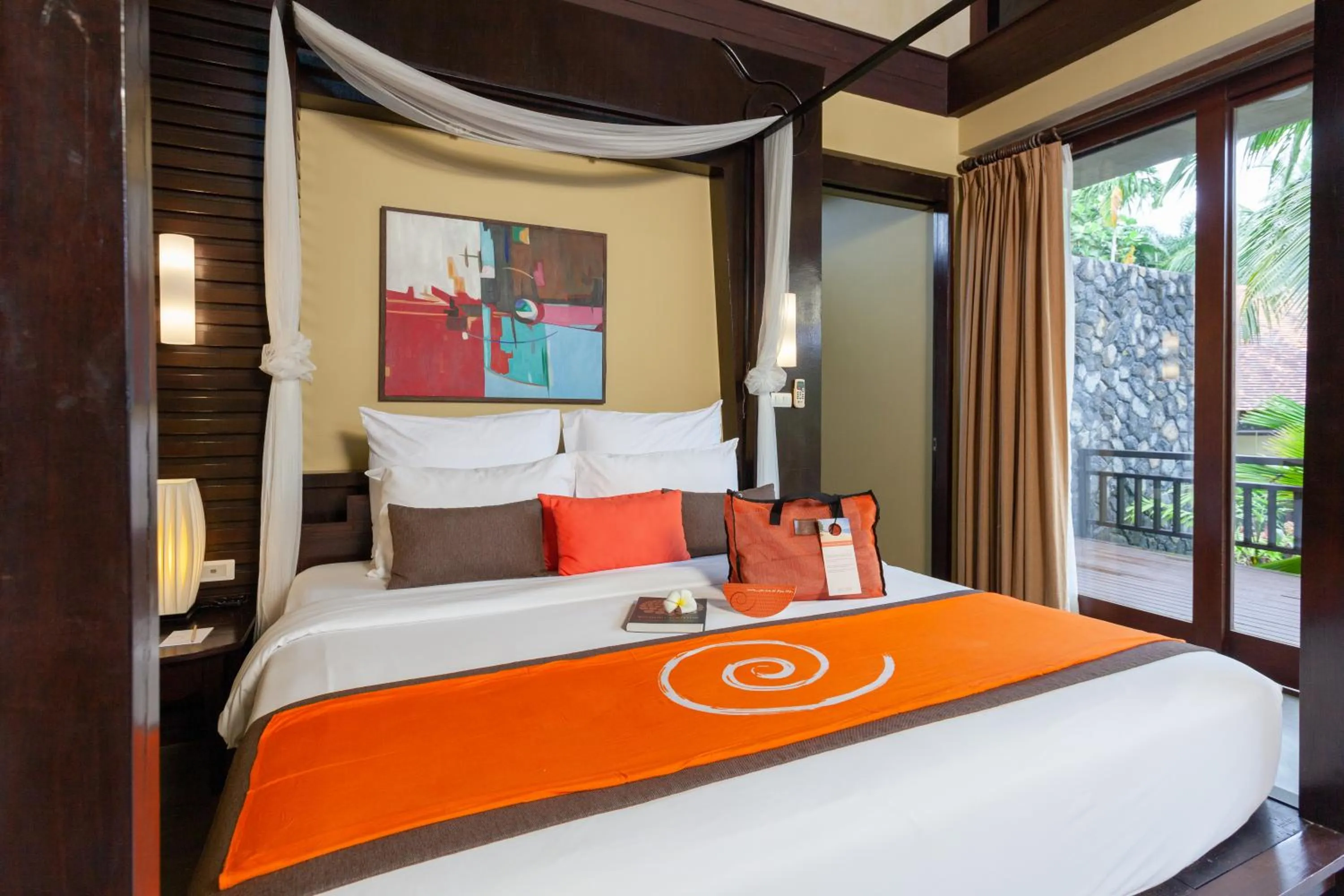 Bed in New Star Beach Resort