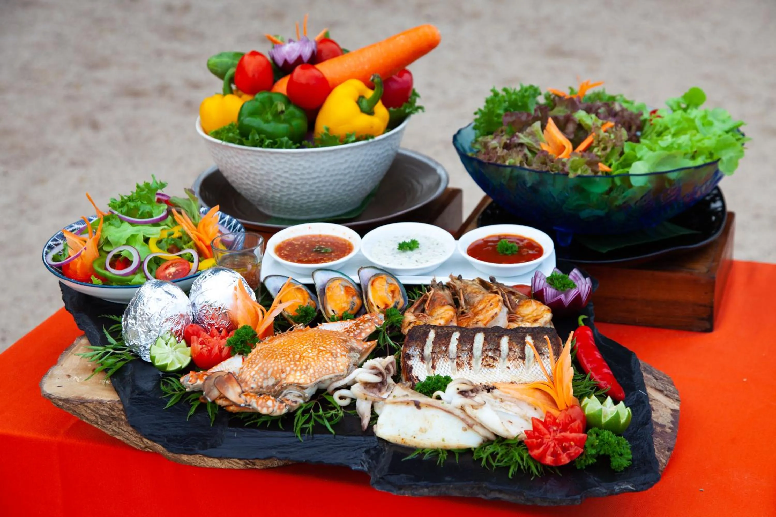 BBQ facilities in New Star Beach Resort