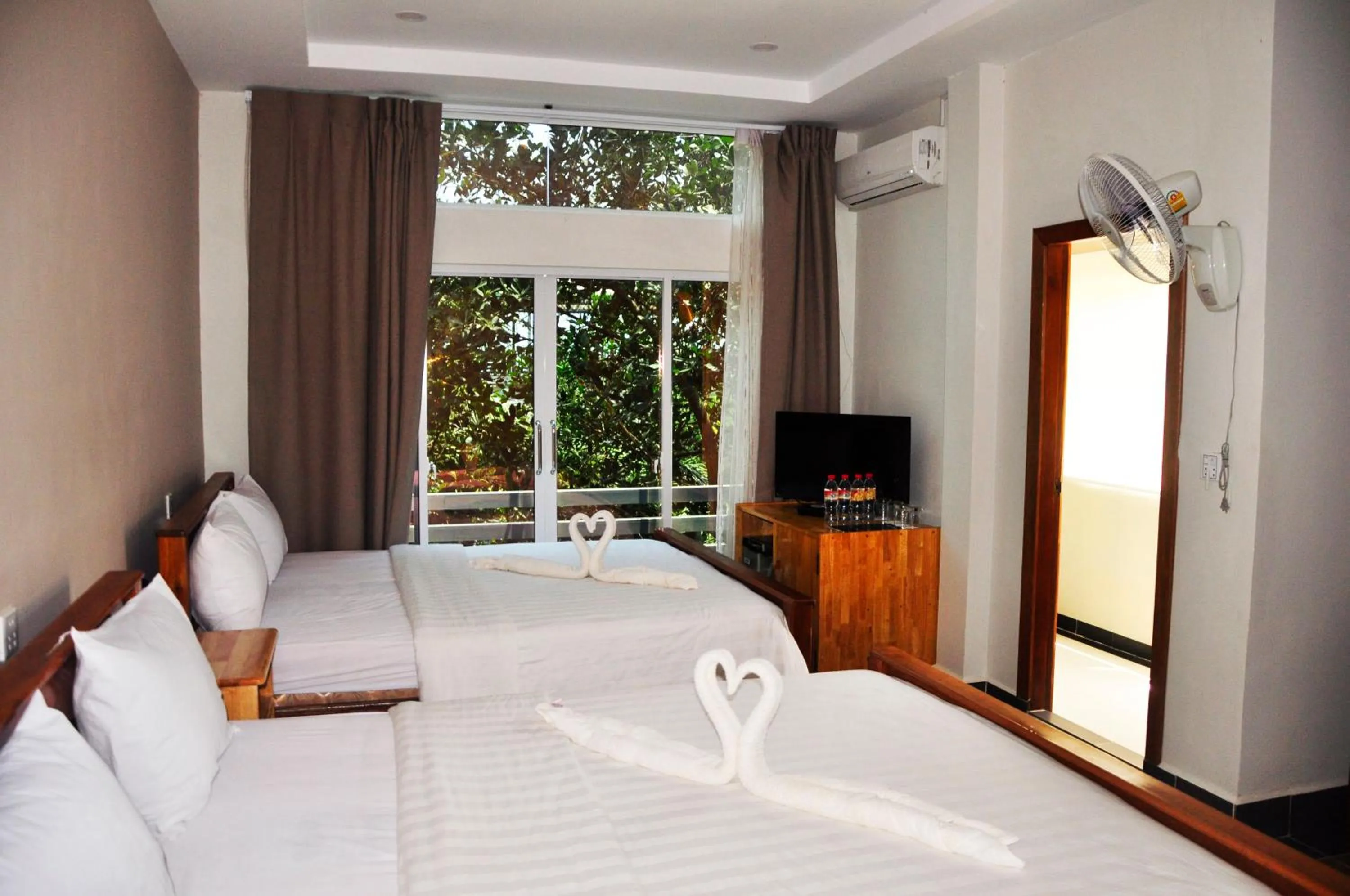 Bed in Sok Heng Guesthouse