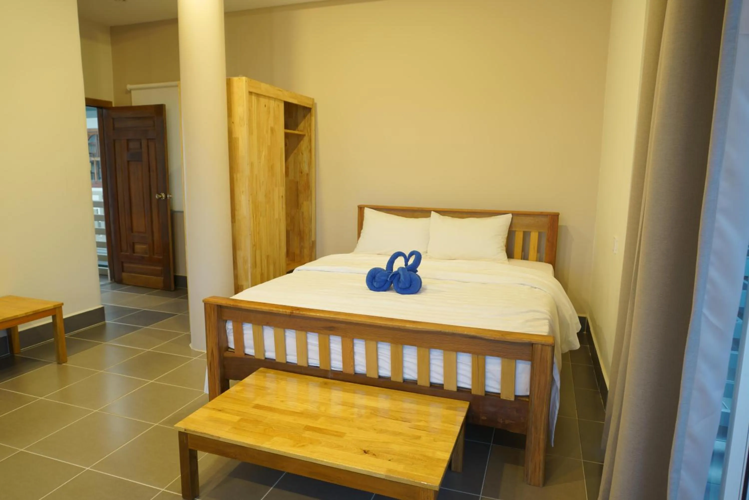 Bed in Sok Heng Guesthouse