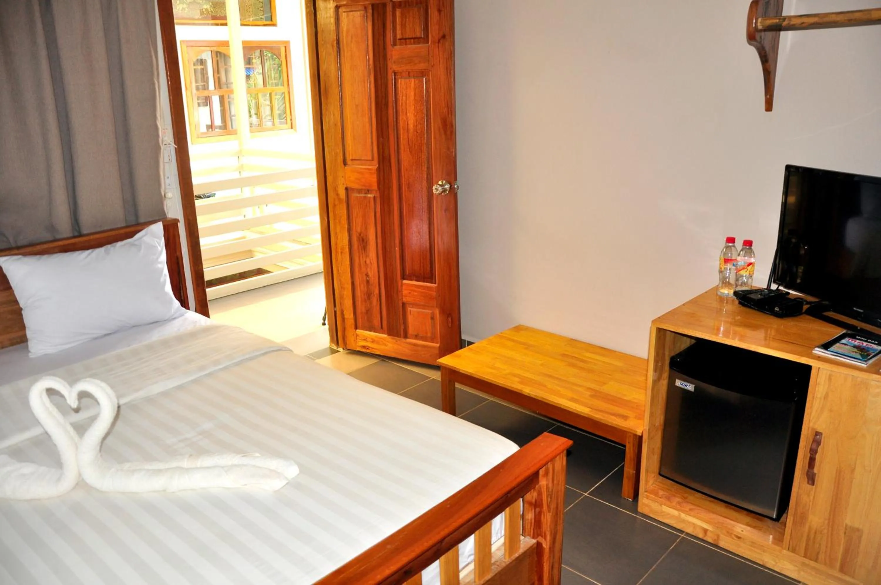 Bed in Sok Heng Guesthouse