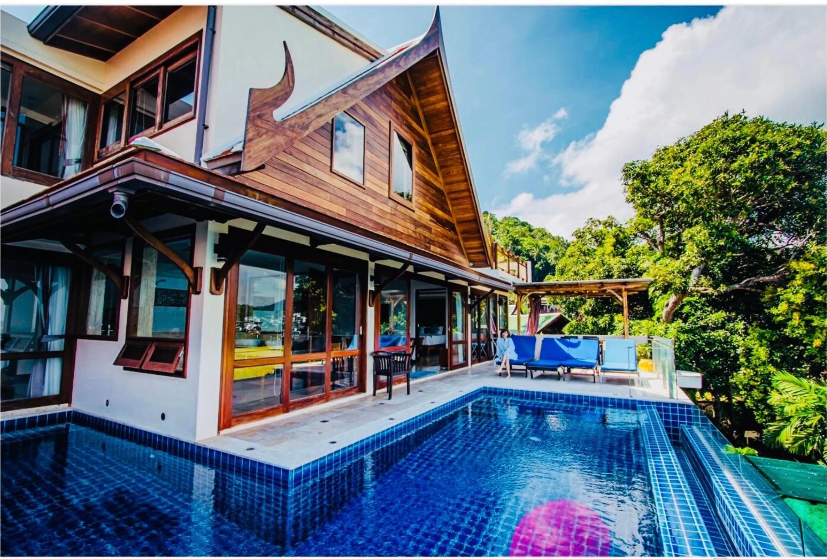 Pool view in Sandalwood Luxury Villa Resort