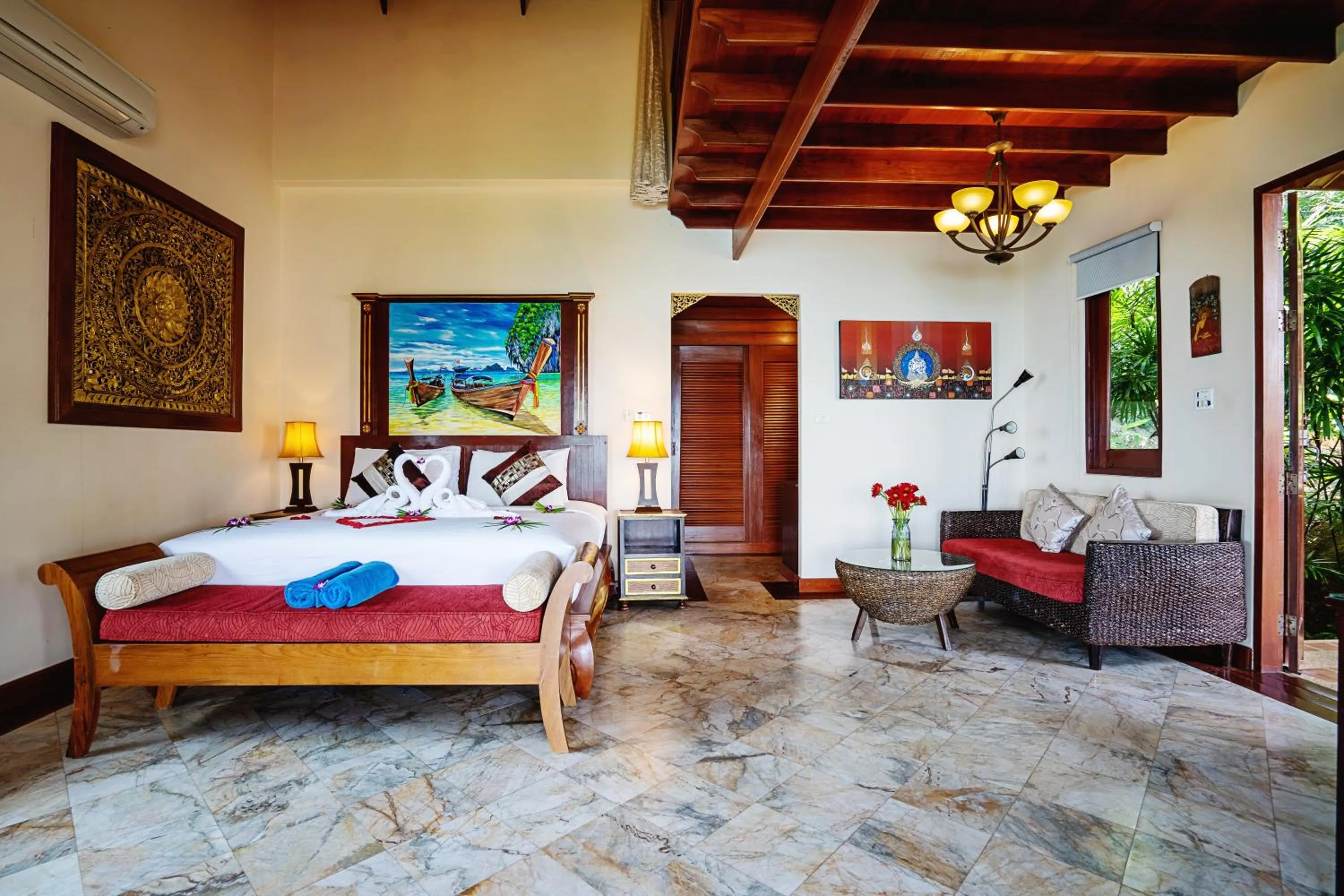 Bedroom, Bed in Sandalwood Luxury Villa Resort