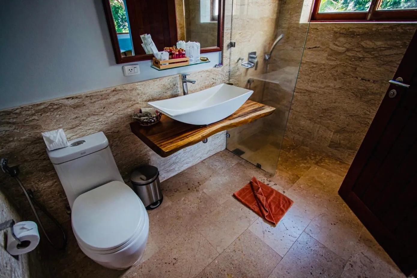 Shower in Sandalwood Luxury Villa Resort
