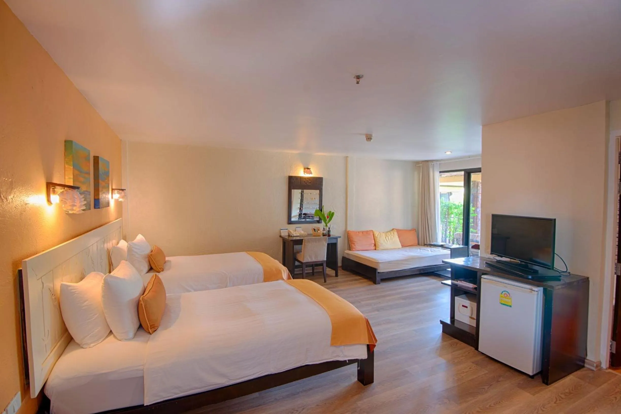 Bed in Vacation Village Phra Nang Inn - SHA Extra Plus