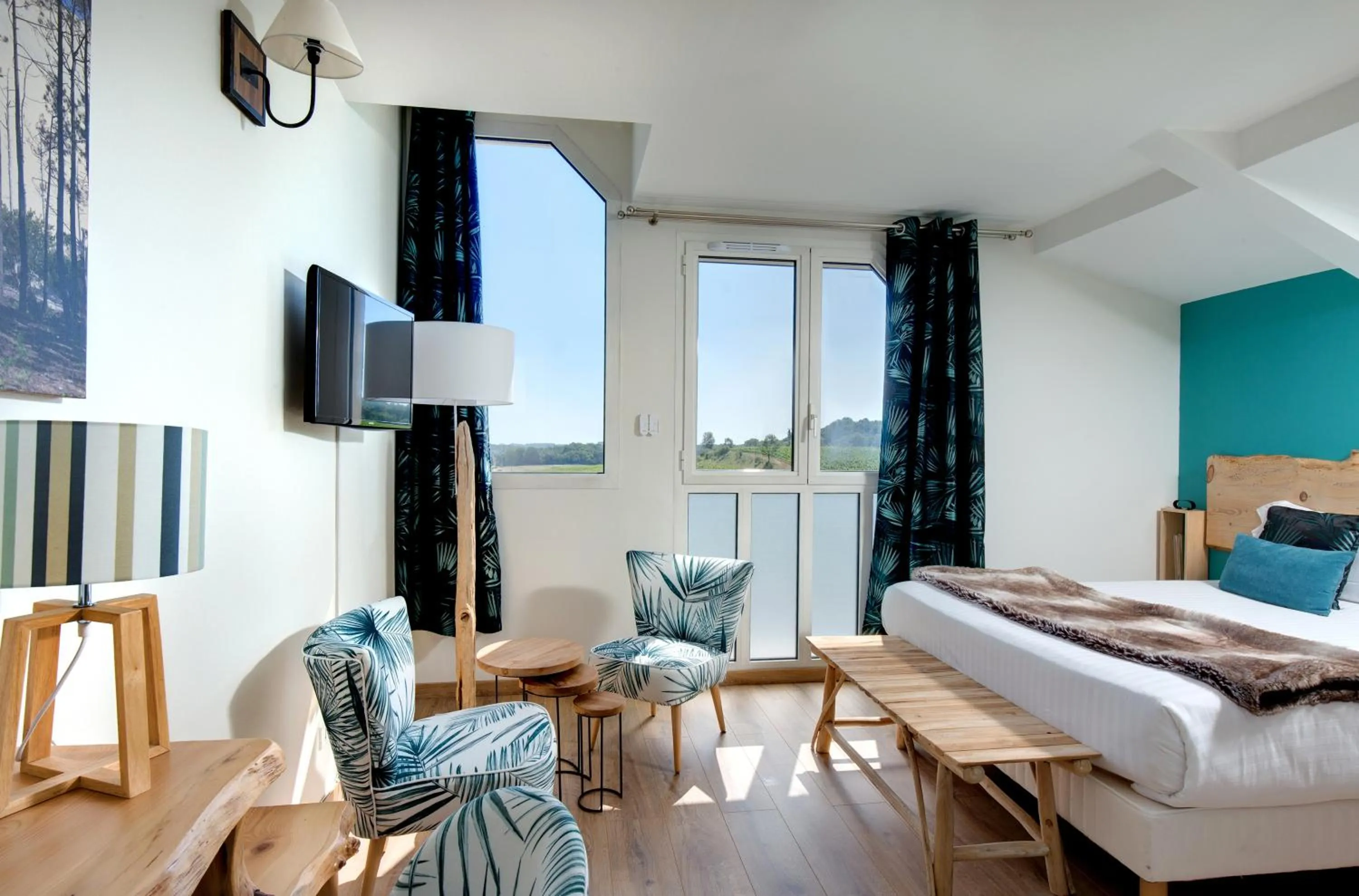 Photo of the whole room, Bed in Pey La Tour - Logis Hôtels & Restaurant