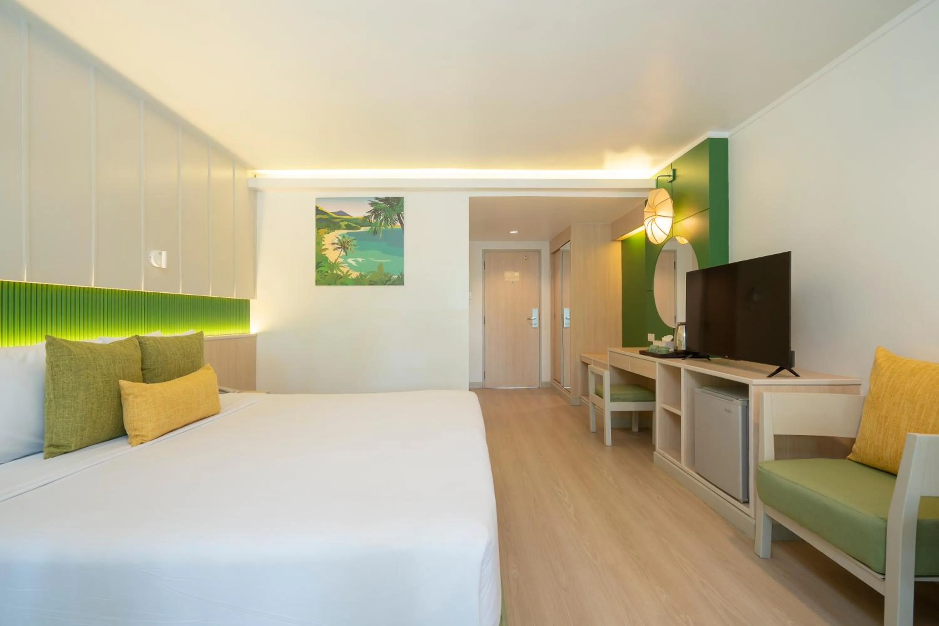 Bed in The Green Park Resort