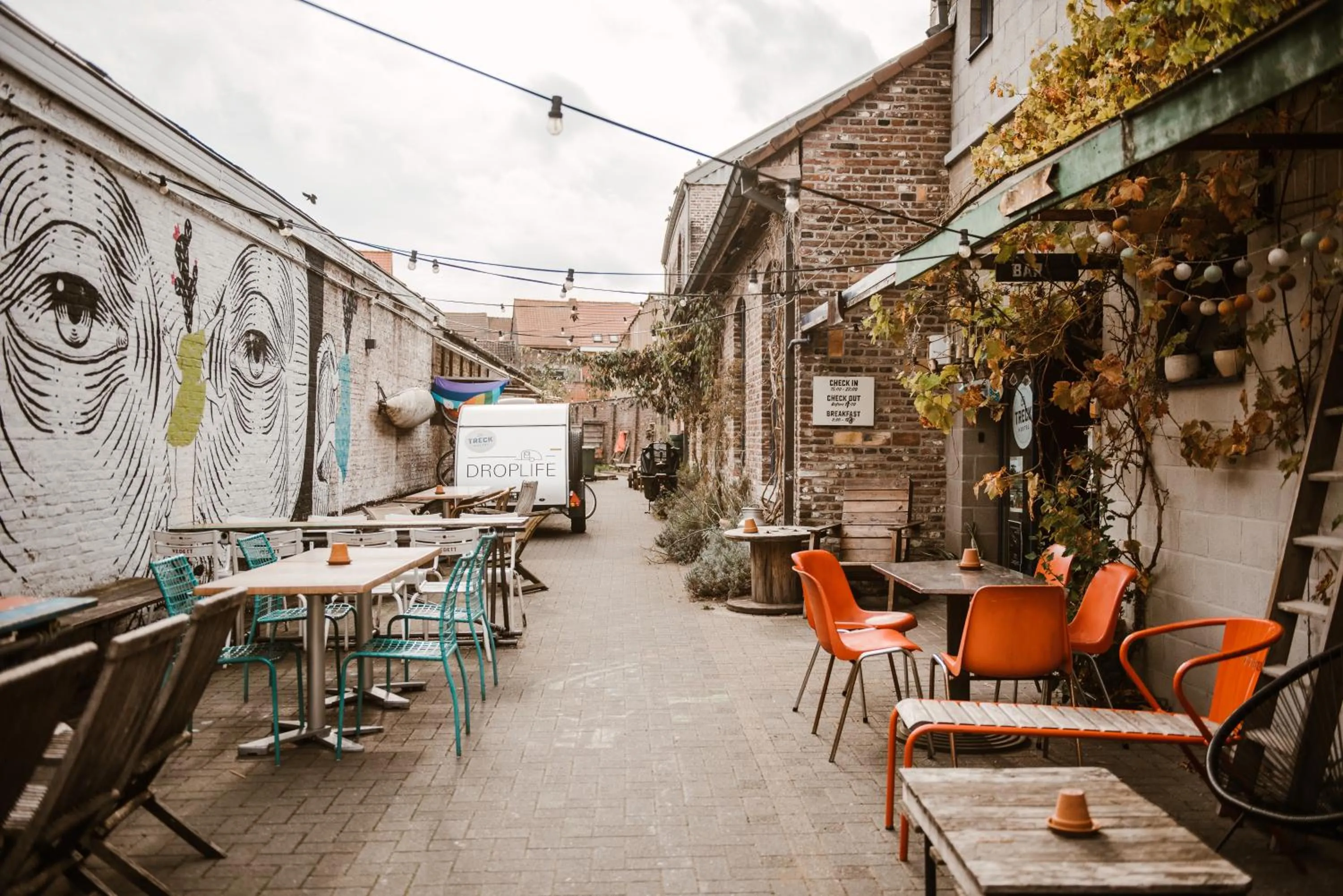 Balcony/Terrace in Treck Hostel