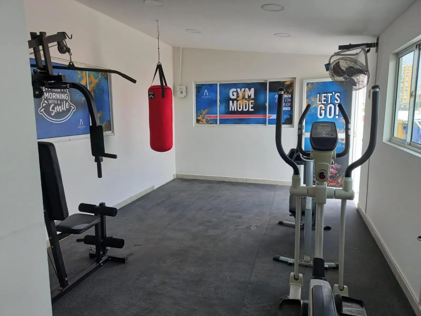 Fitness centre/facilities in Hotel Aquarius
