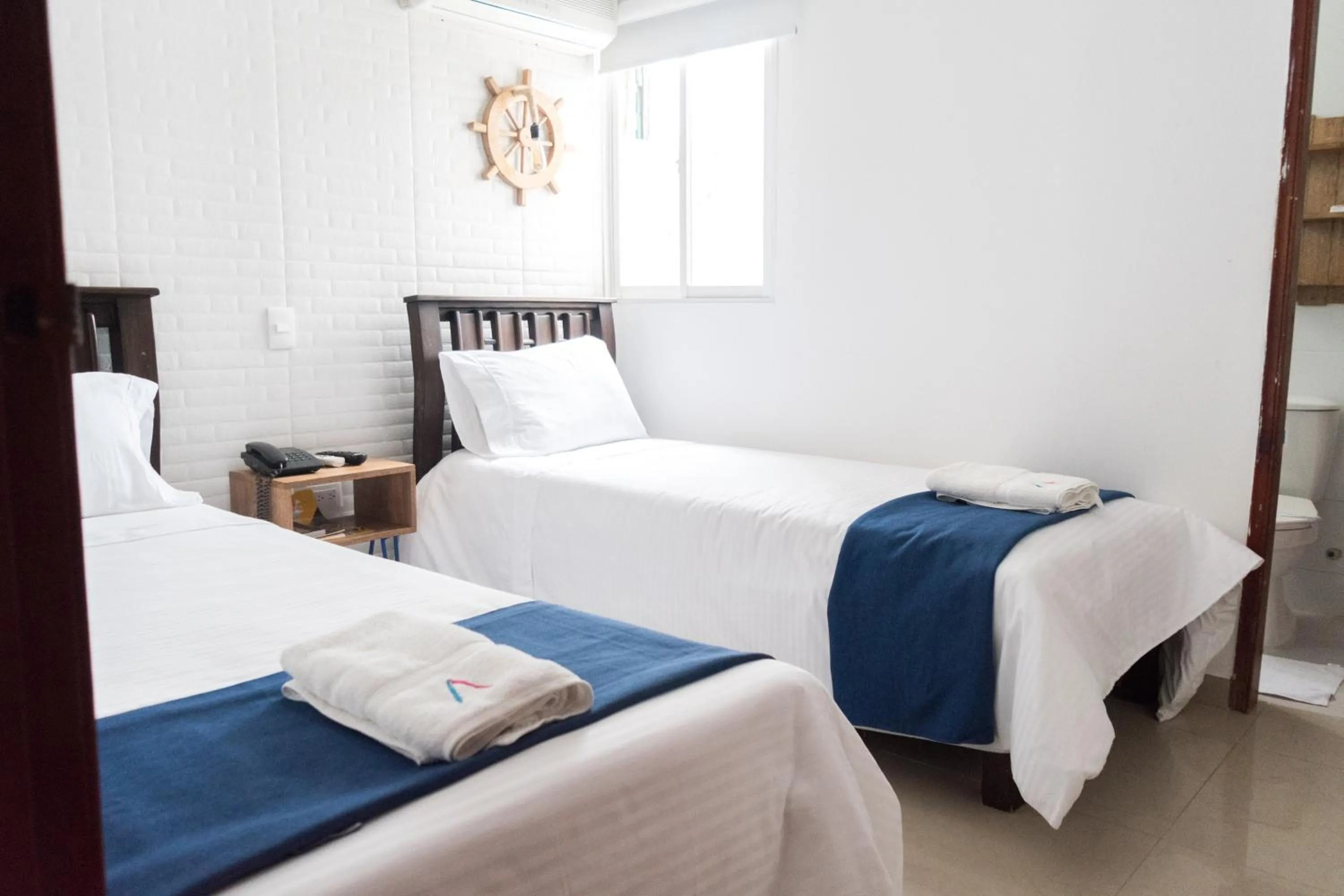 Bed in Hotel Aquarius