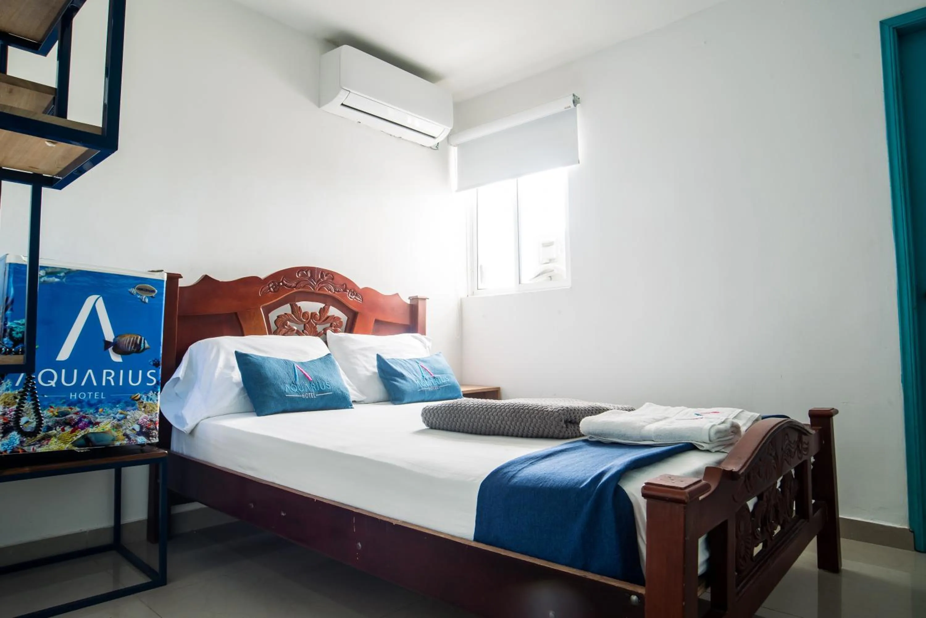 Bed in Hotel Aquarius