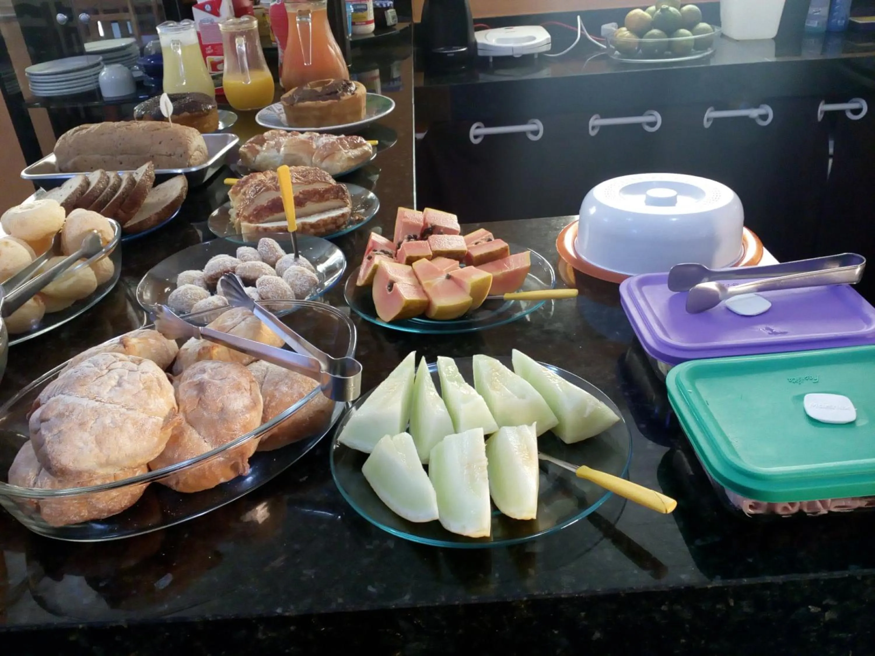 Continental breakfast in Pousada Quatro Estações