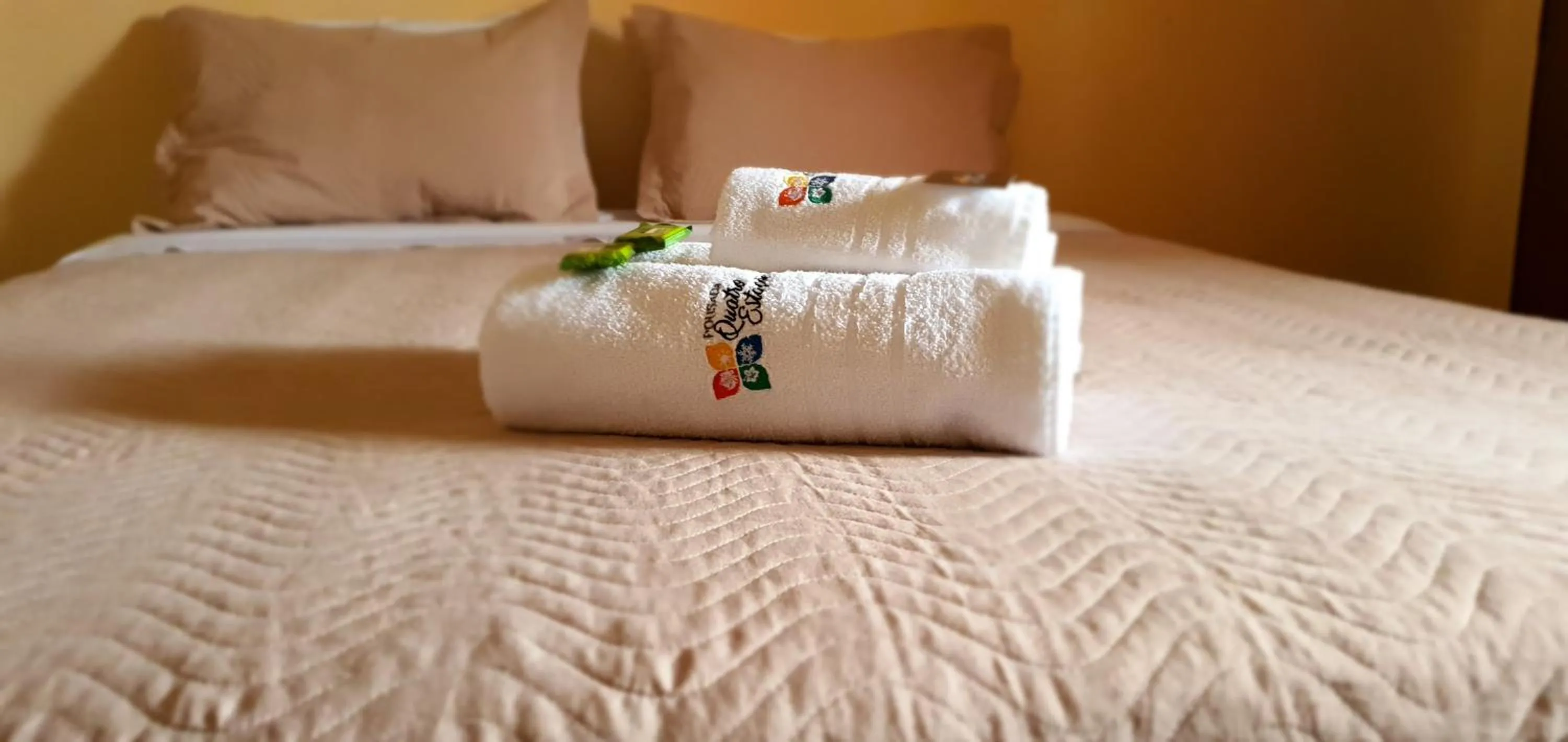 Bed in Pousada Quatro Estações