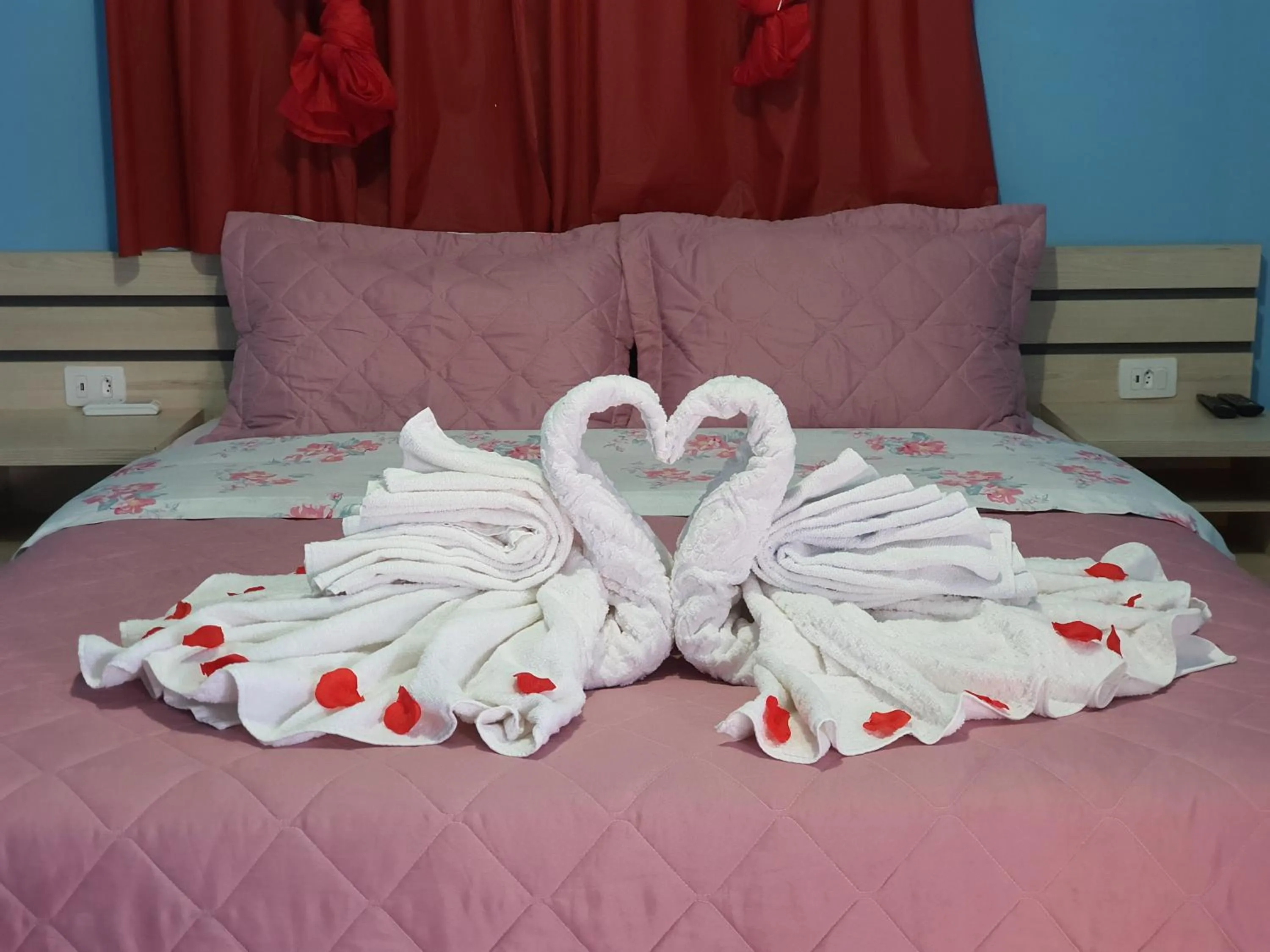 Bed in Pousada Quatro Estações