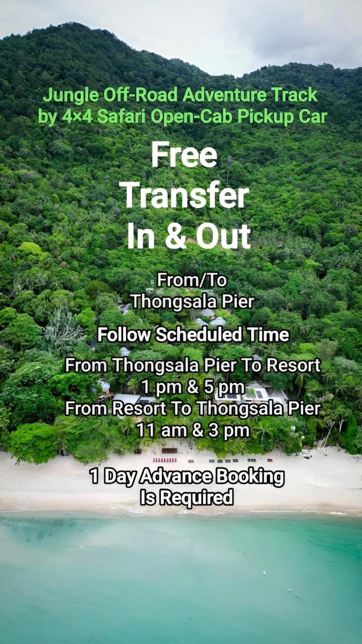 shuttle in The Hideaway Pariya Haad Yuan Ko Pha-ngan