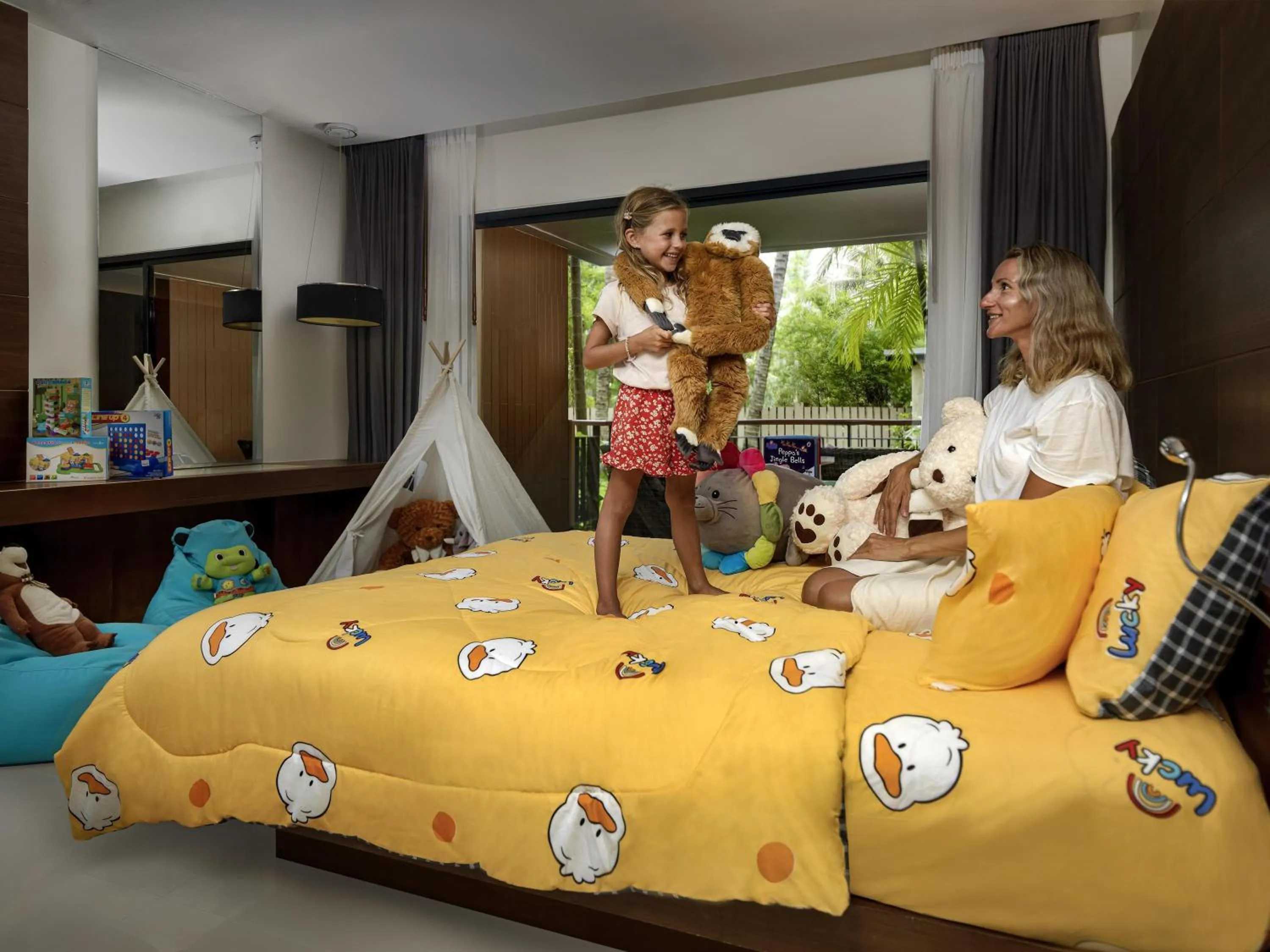 Family Room with Balcony and Garden View in Novotel Phuket Kata Avista Resort and Spa