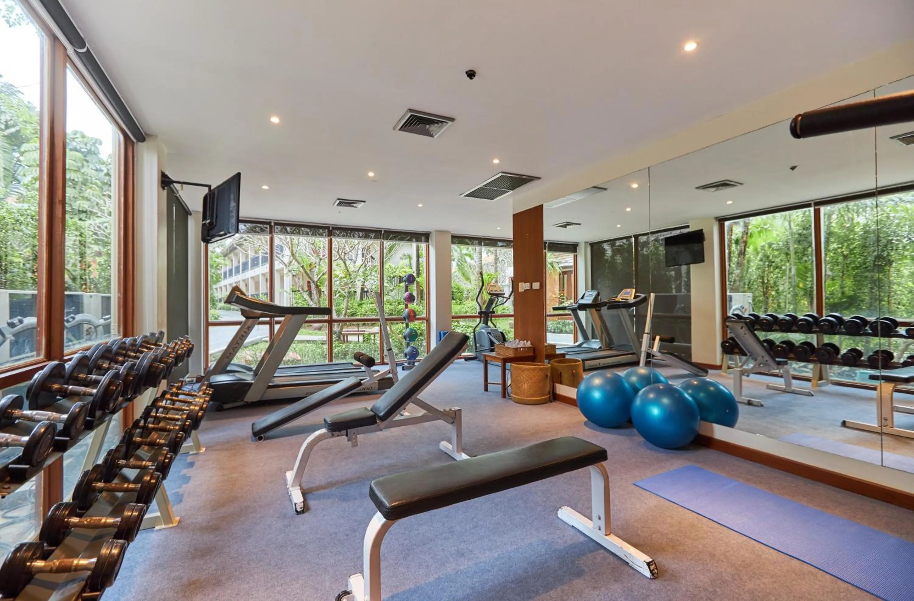 Fitness centre/facilities in Bandara Spa Resort & Pool Villas, Samui