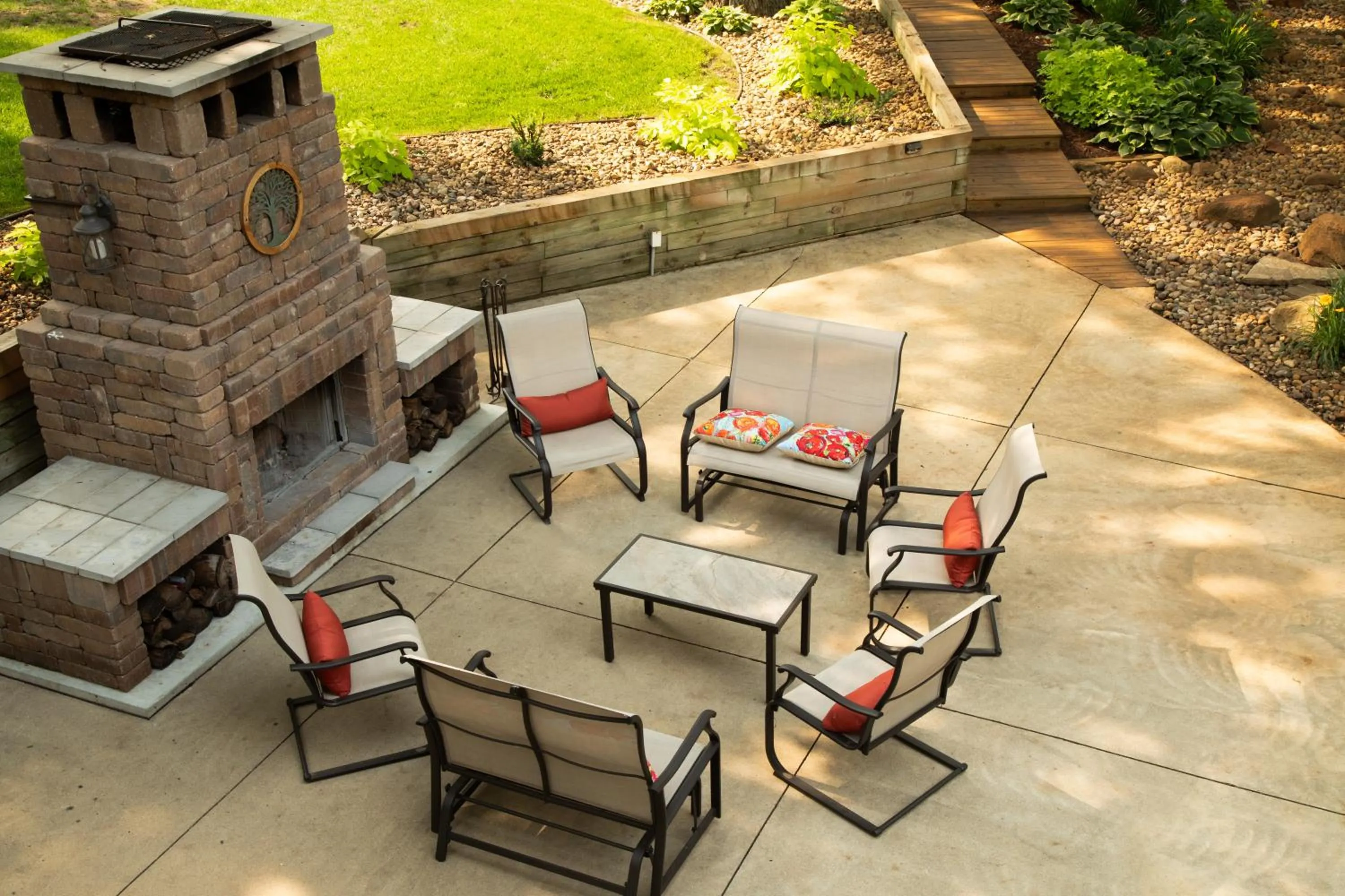 Patio in The Oakwood Inn Okoboji