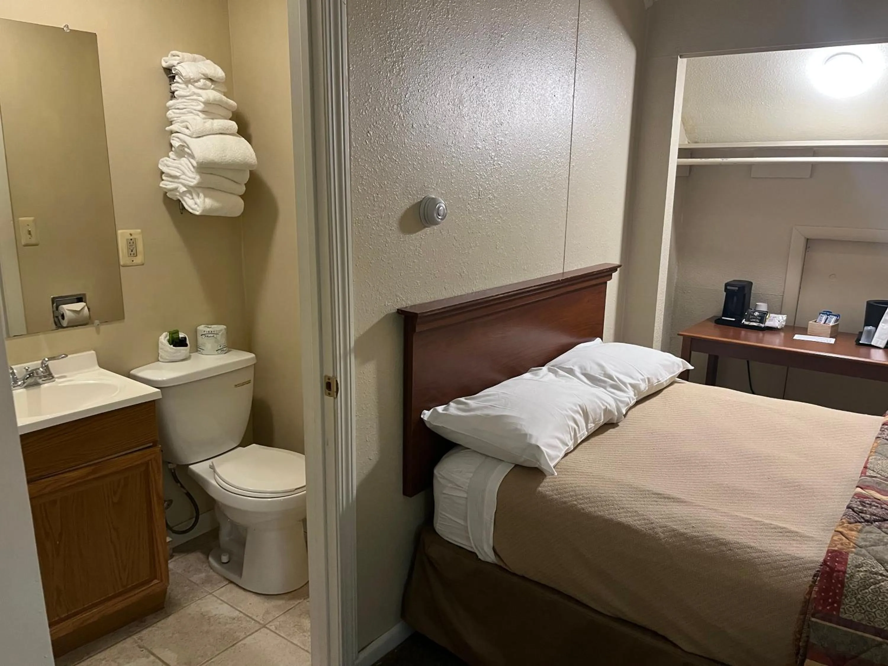 Bed in The Upper Pass Lodge